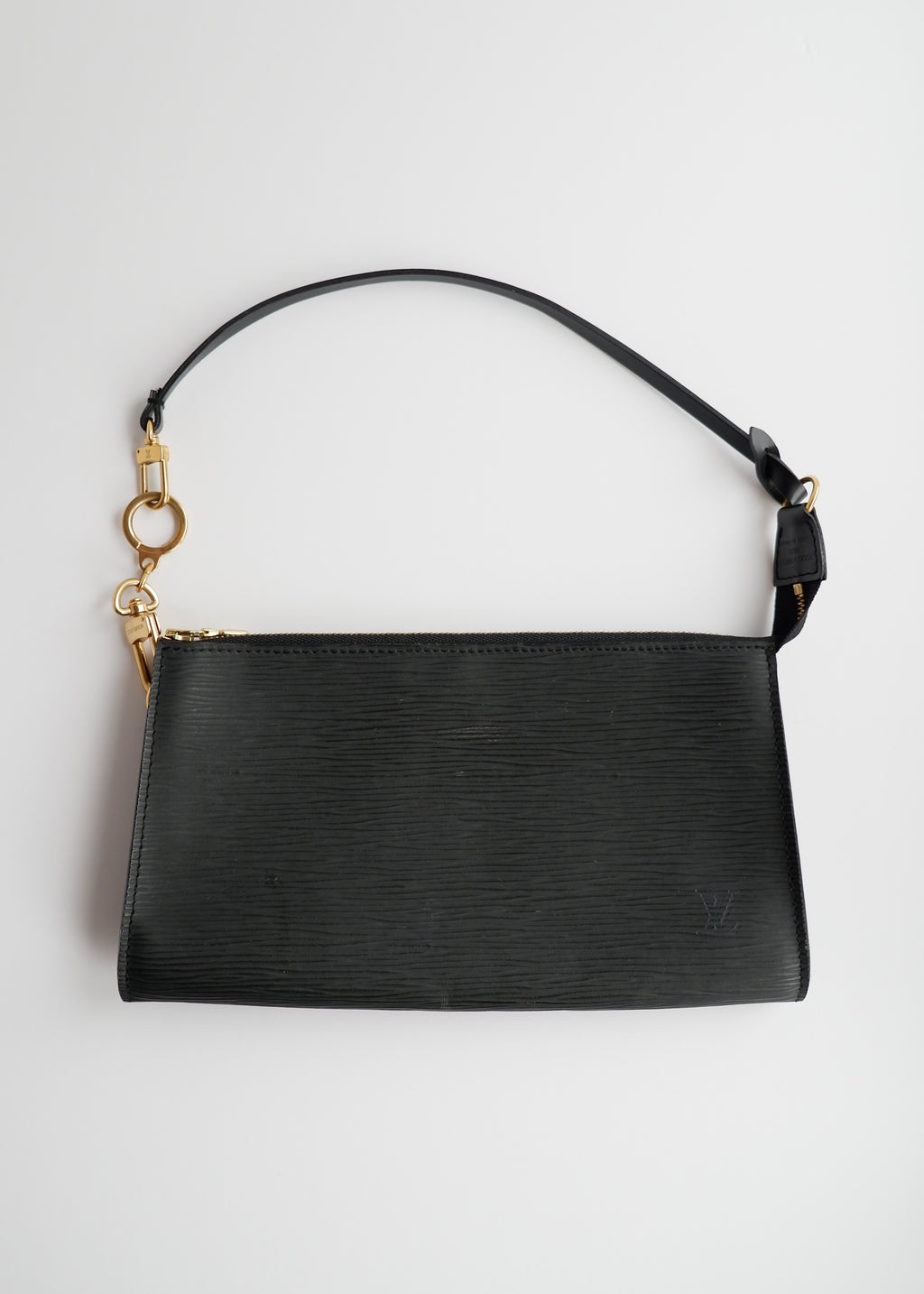 Authentic Preowned Louis Vuitton Black Epi Pochette
