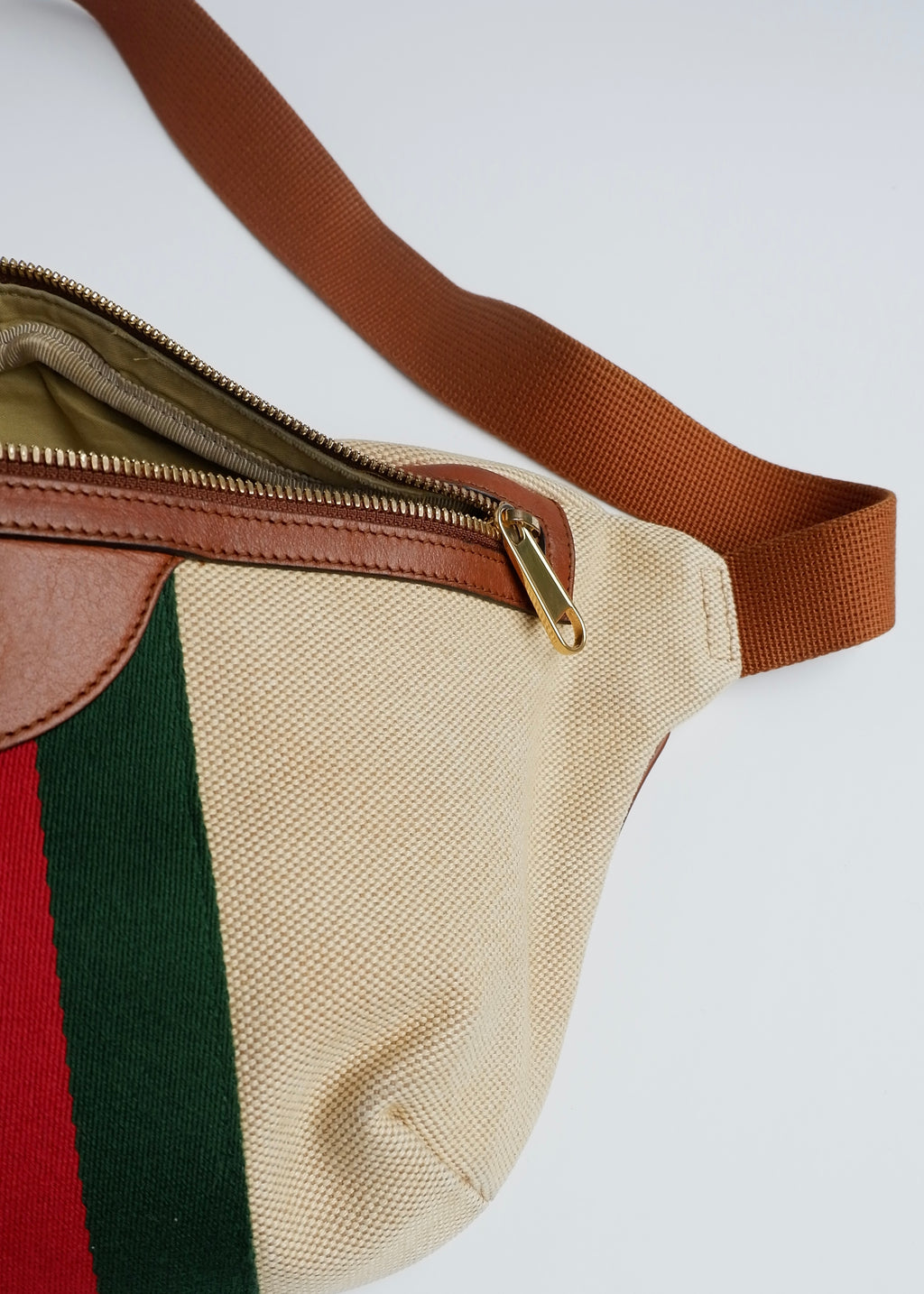 Authentique Sac Banane Gucci Beige Sherry Line d'Occasion