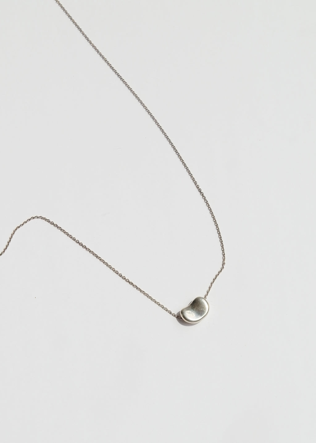 Authentic Preowned Tiffany & Co. Silver Bean Necklace (Small)