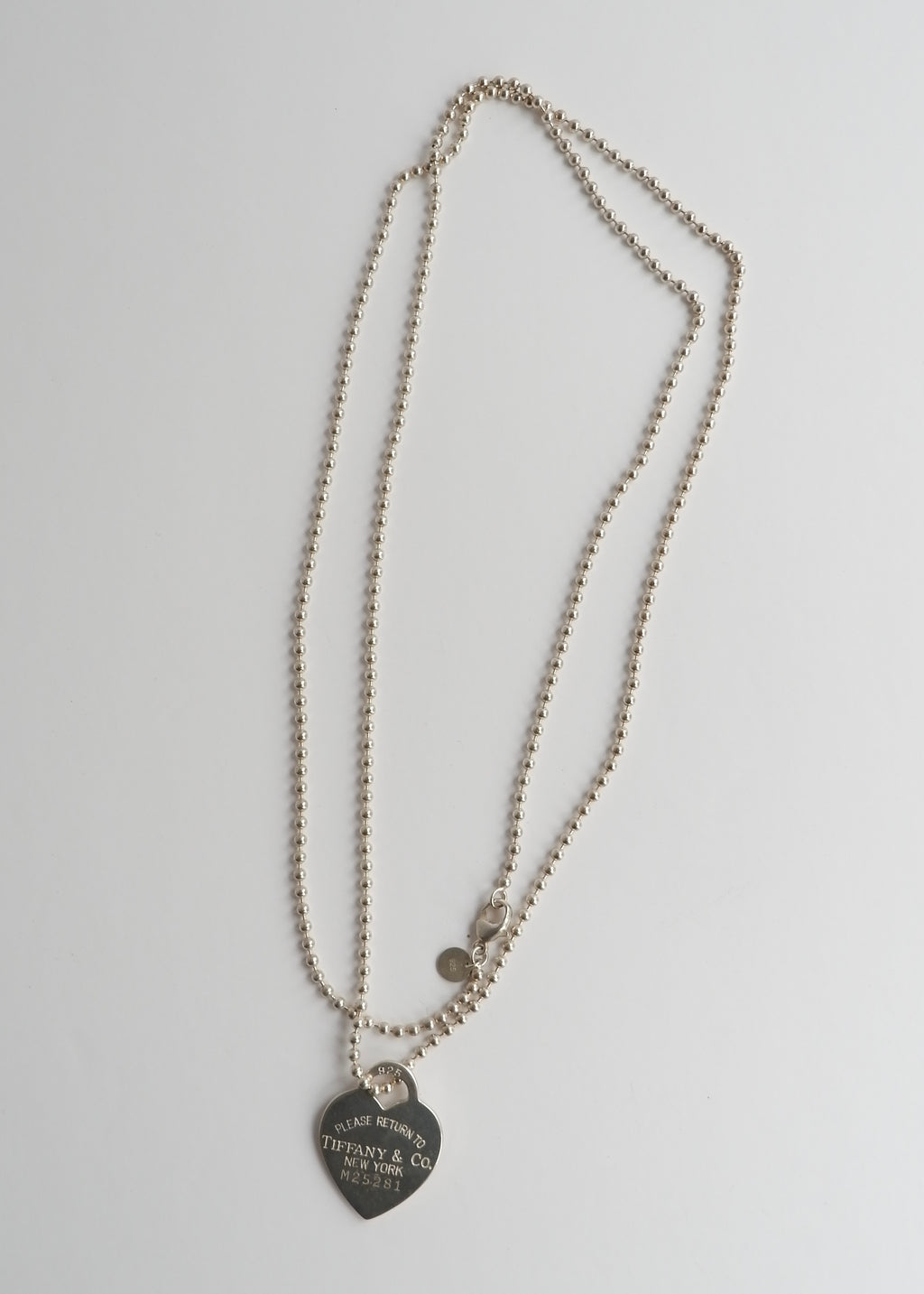 Authentic Preowned Tiffany & Co Silver Return to Tiffany Heart Pendant Necklace