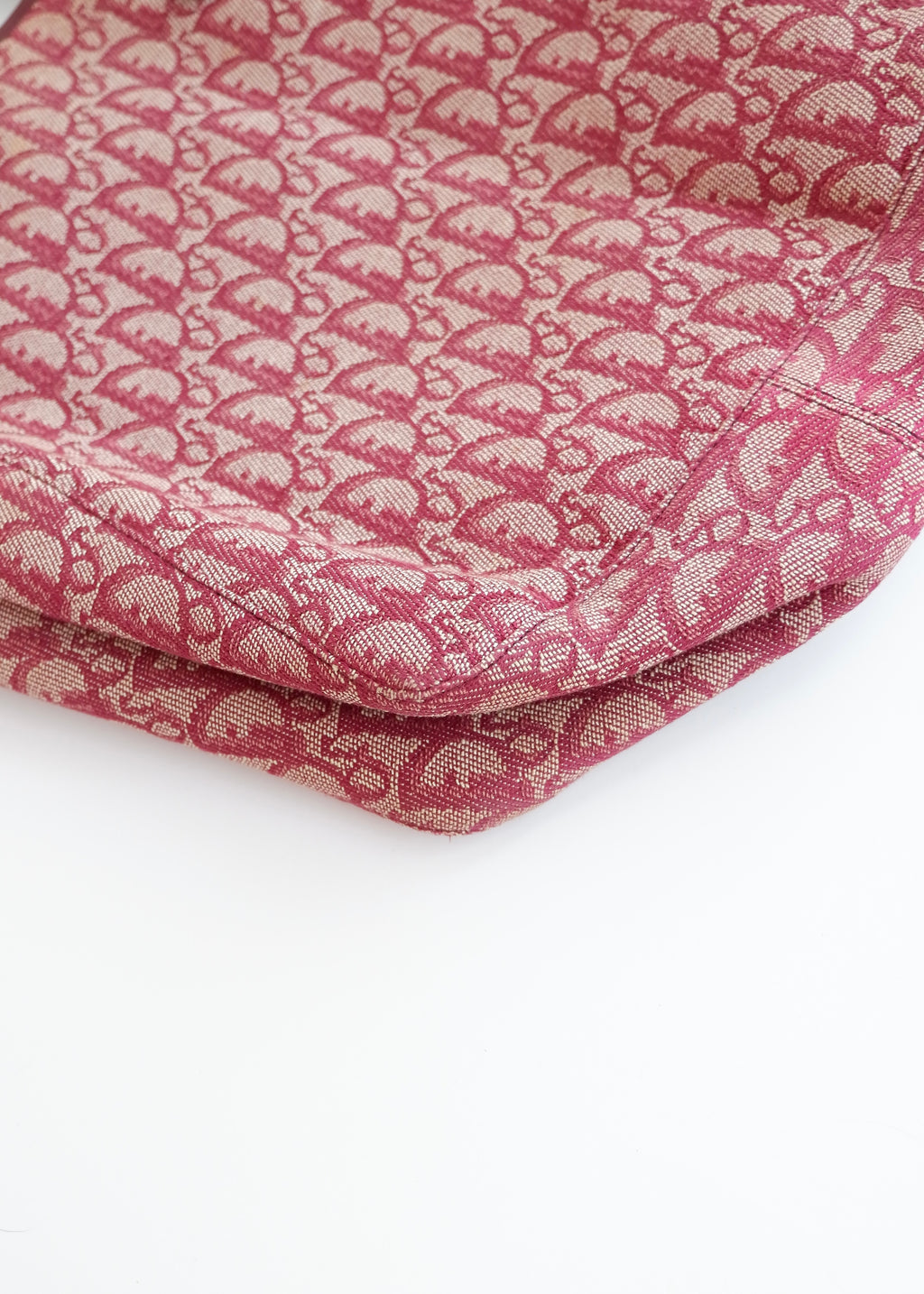 Sac fourre-tout Dior Oblique en toile rouge d'occasion authentique