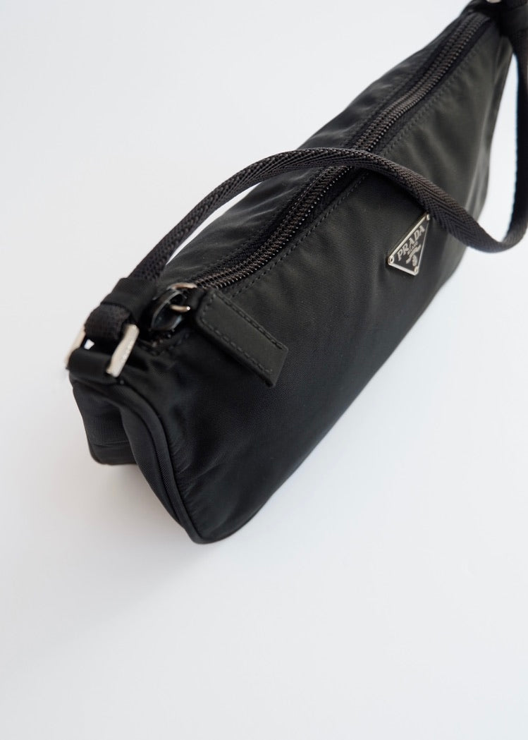 Authentic Preowned Prada Black Nylon Pochette Shoulder Bag