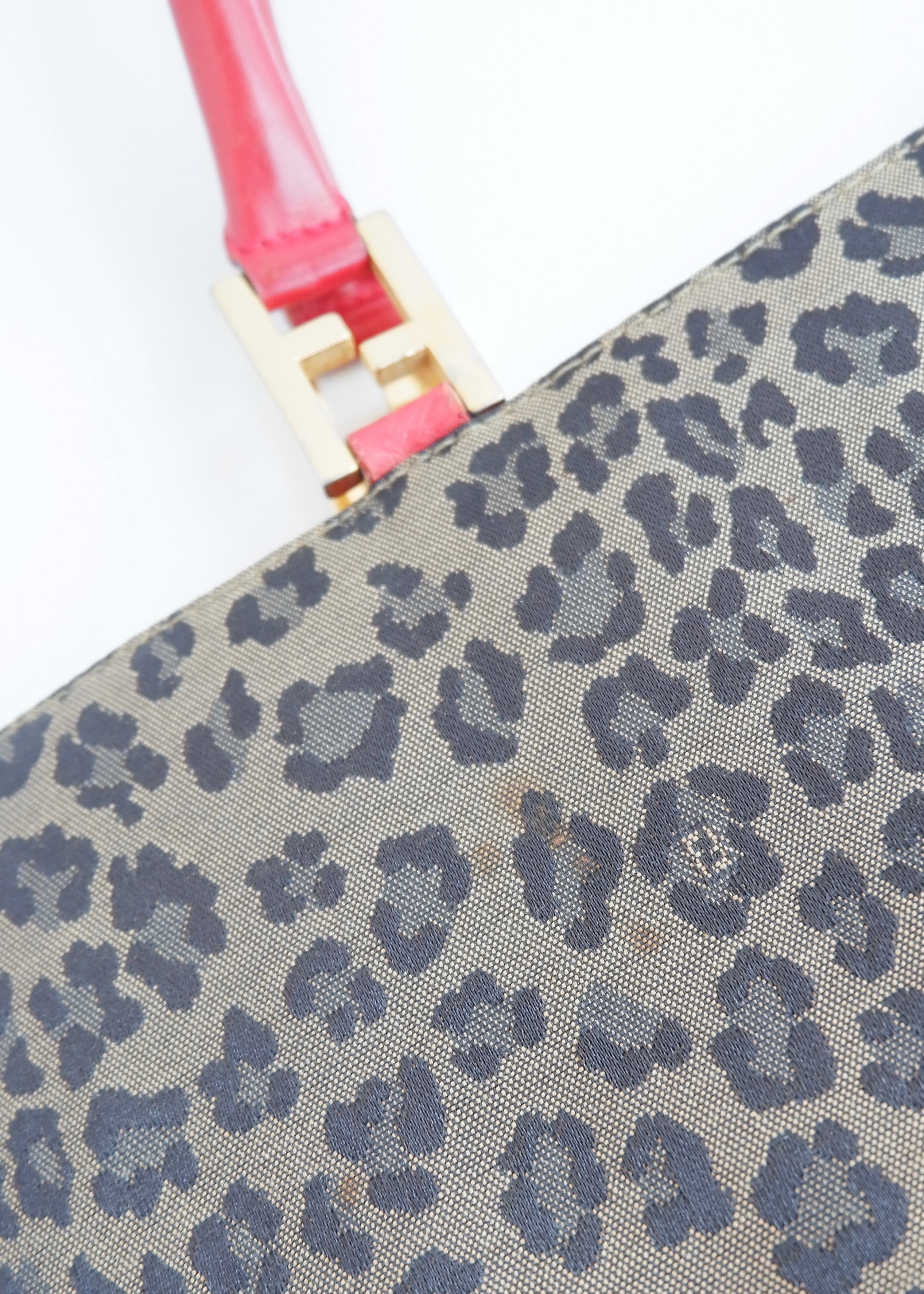 Authentic Preowned Vintage Fendi Animal Print Tote