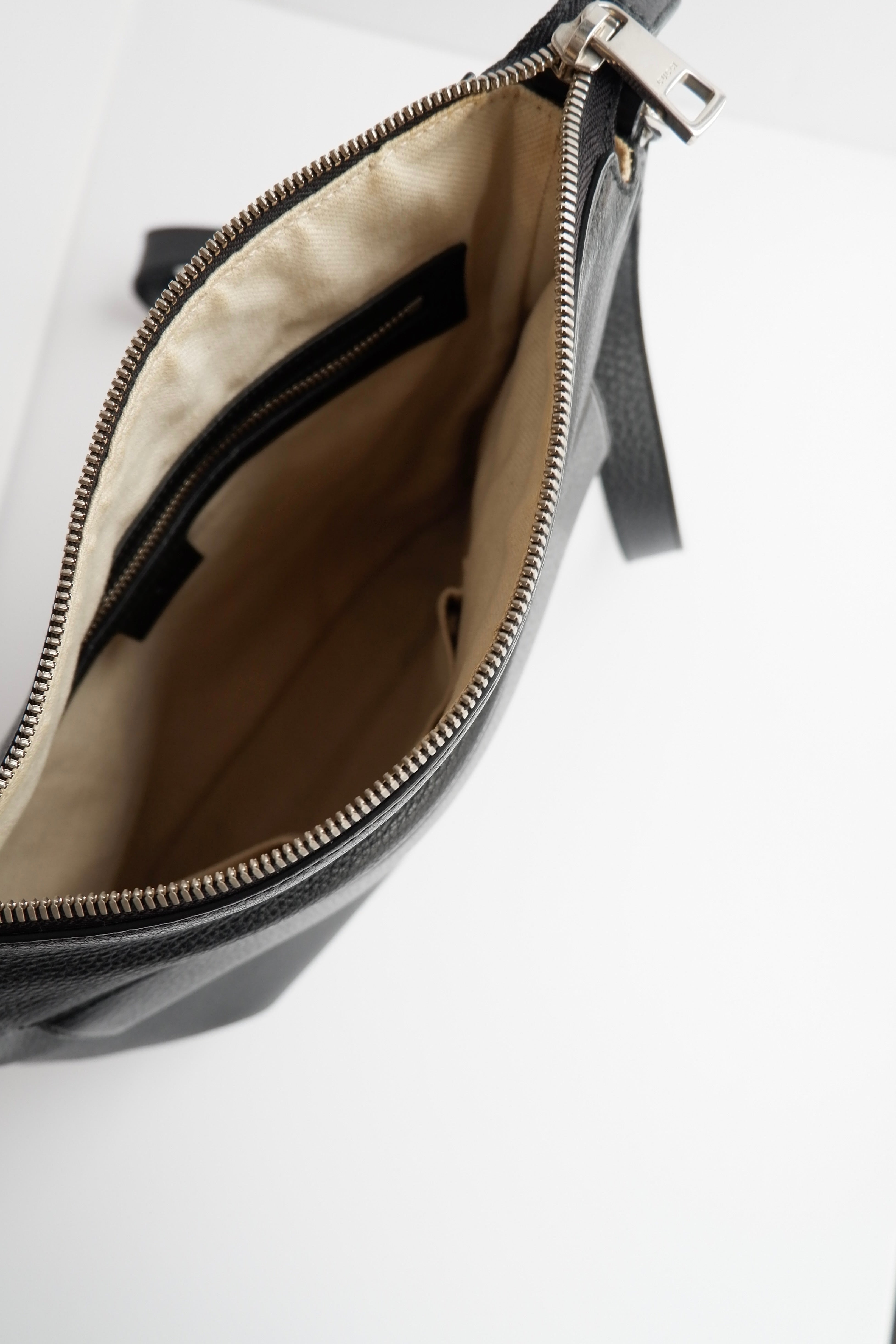 Authentic Preowned Gucci Black Leather Soho Crossbody