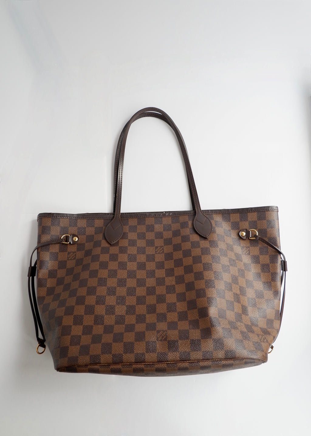 Preowned Louis Vuitton Damier Ebene Neverfull MM