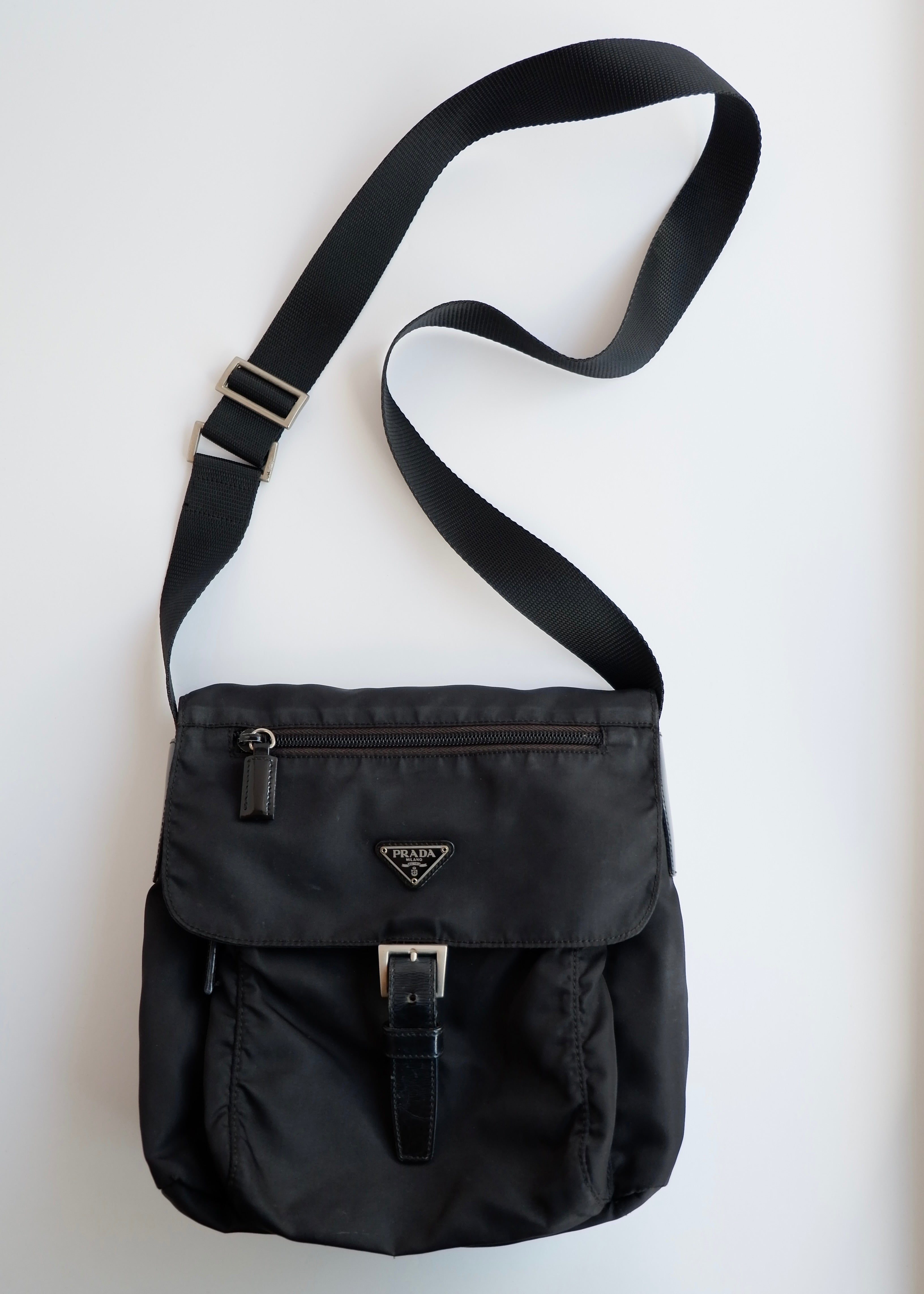 Authentic Preowned Prada Black Nylon Crossbody Bag