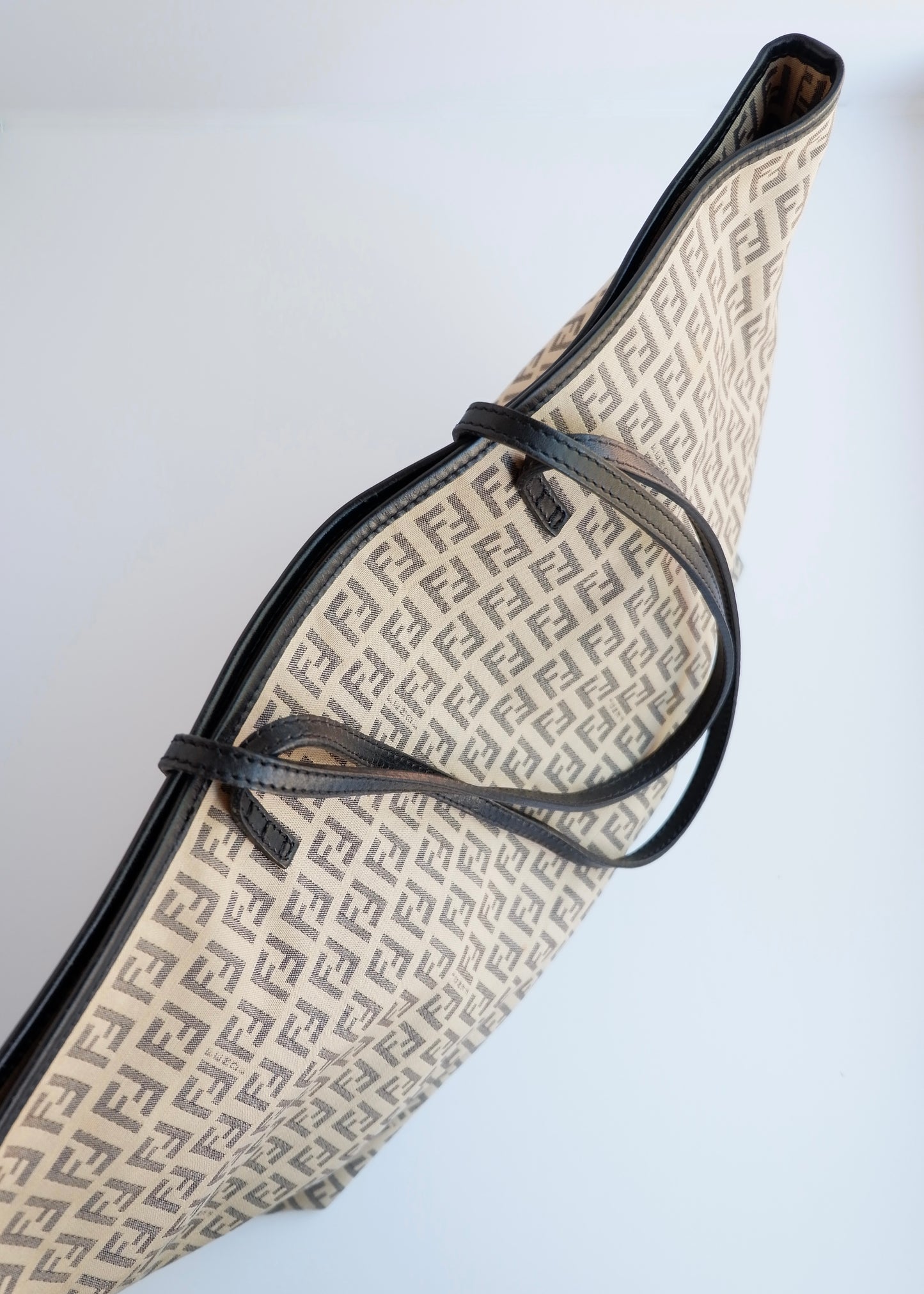 Authentic Preowned Fendi Black Zucchino Tote Bag