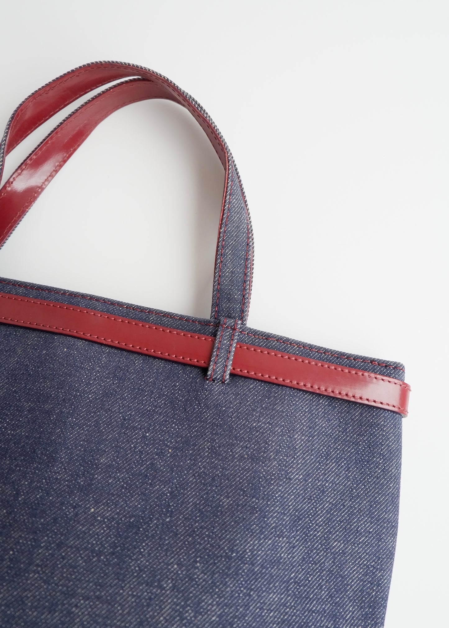 Authentic Preowned Vintage Burberry Novacheck Denim Pocket Tote