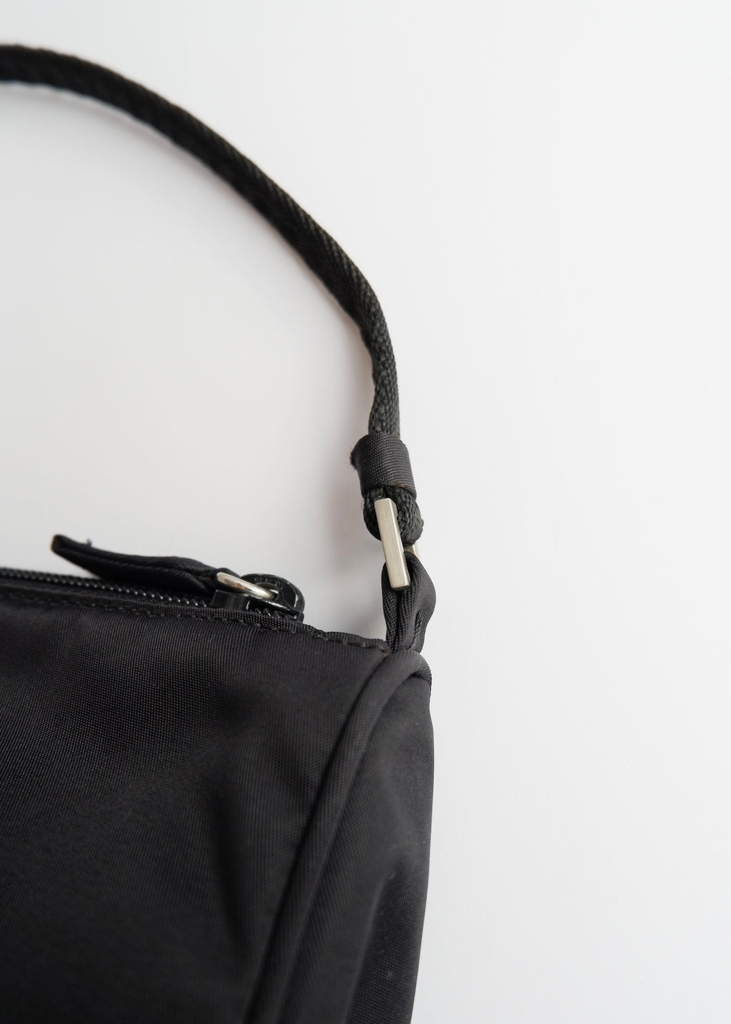 Authentic Preowned Prada Black Nylon Pochette/Shoulder Bag