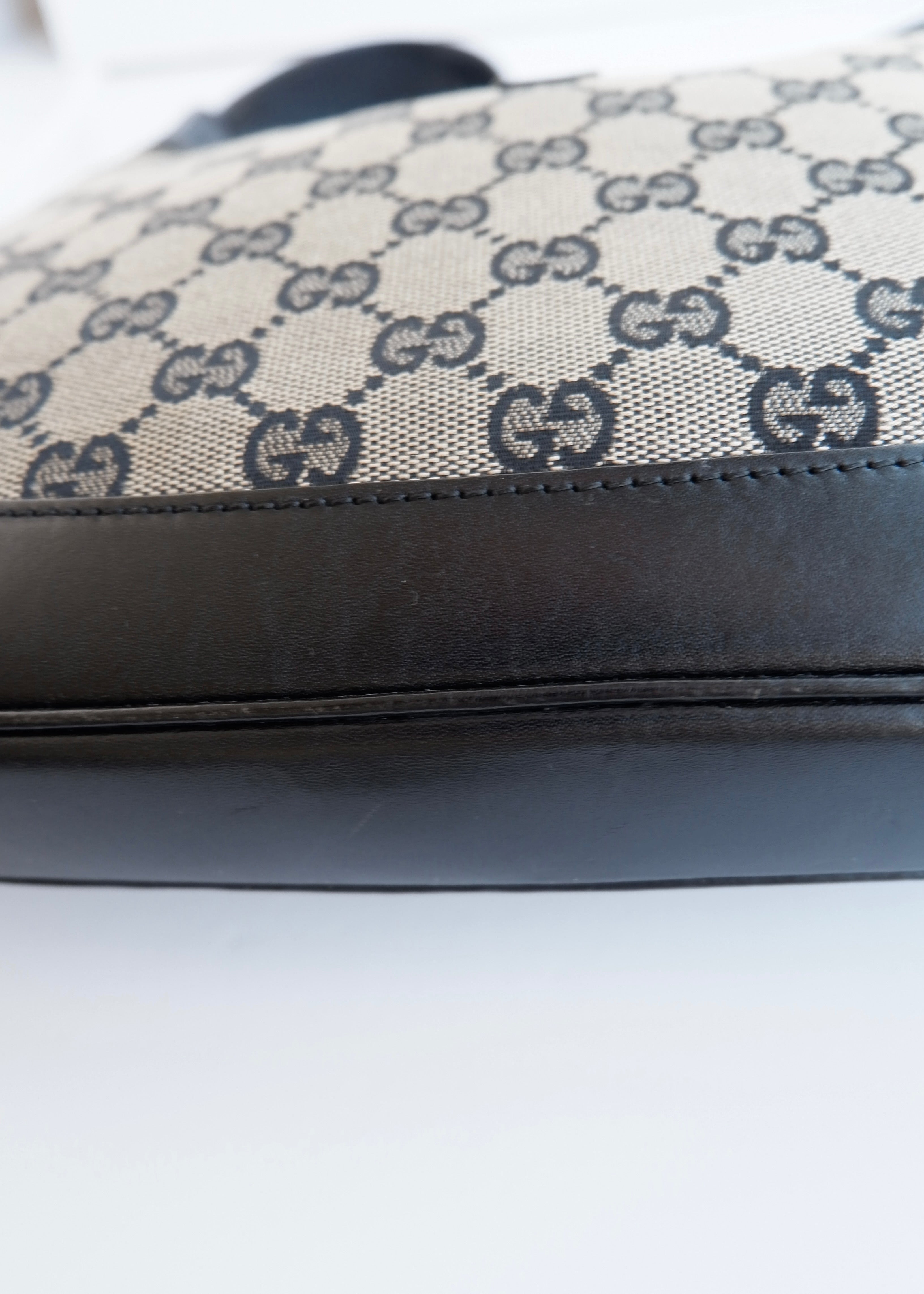 Authentic Preowned Gucci Black GG Canvas Jackie Shoulder Bag
