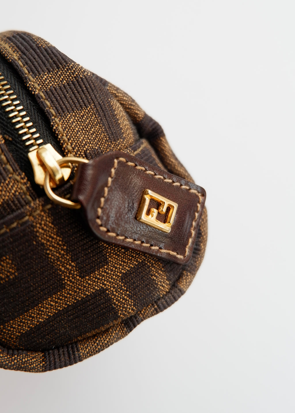 Authentic Preowned Fendi Brown Canvas Zucca Print Pouch