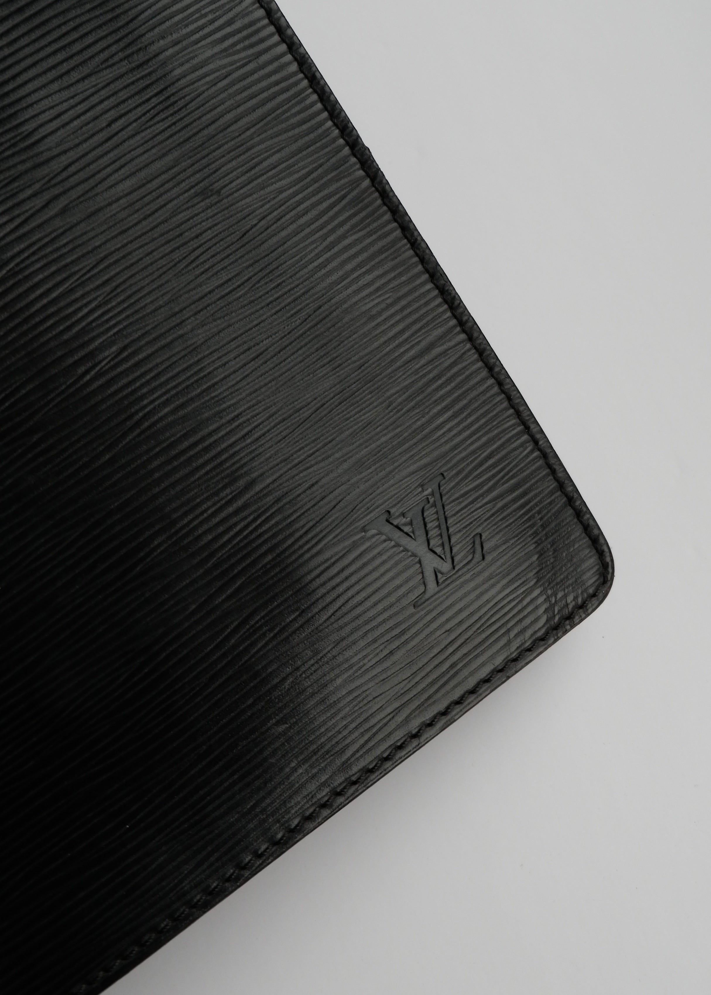 Authentic Preowned Vintage Louis Vuitton Black Epi Large Pouch