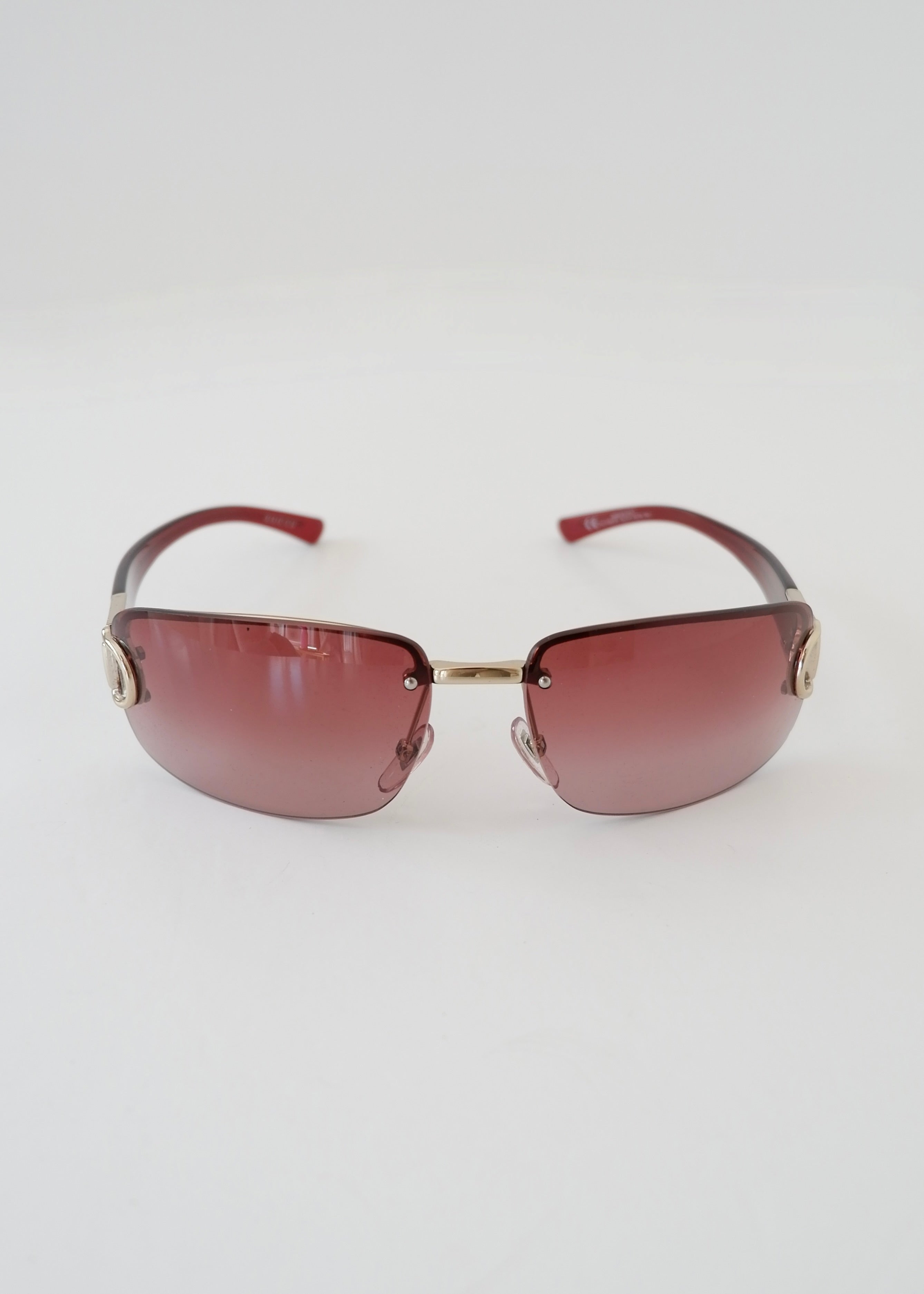 Authentic Preowned Gucci Burgundy Frameless Sunglasses