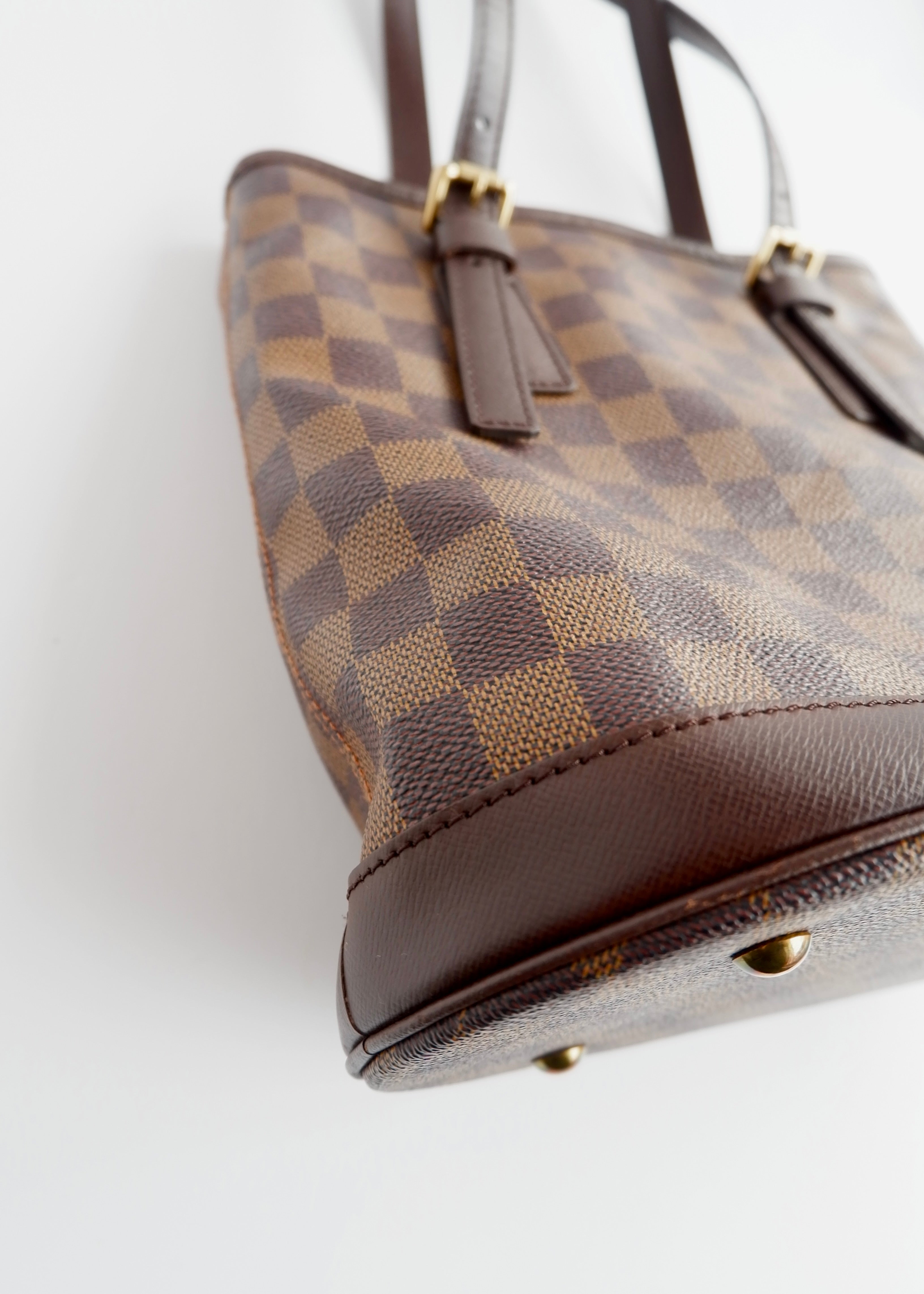 Authentic Preowned Louis Vuitton Damier Ebene Marais Bucket Bag