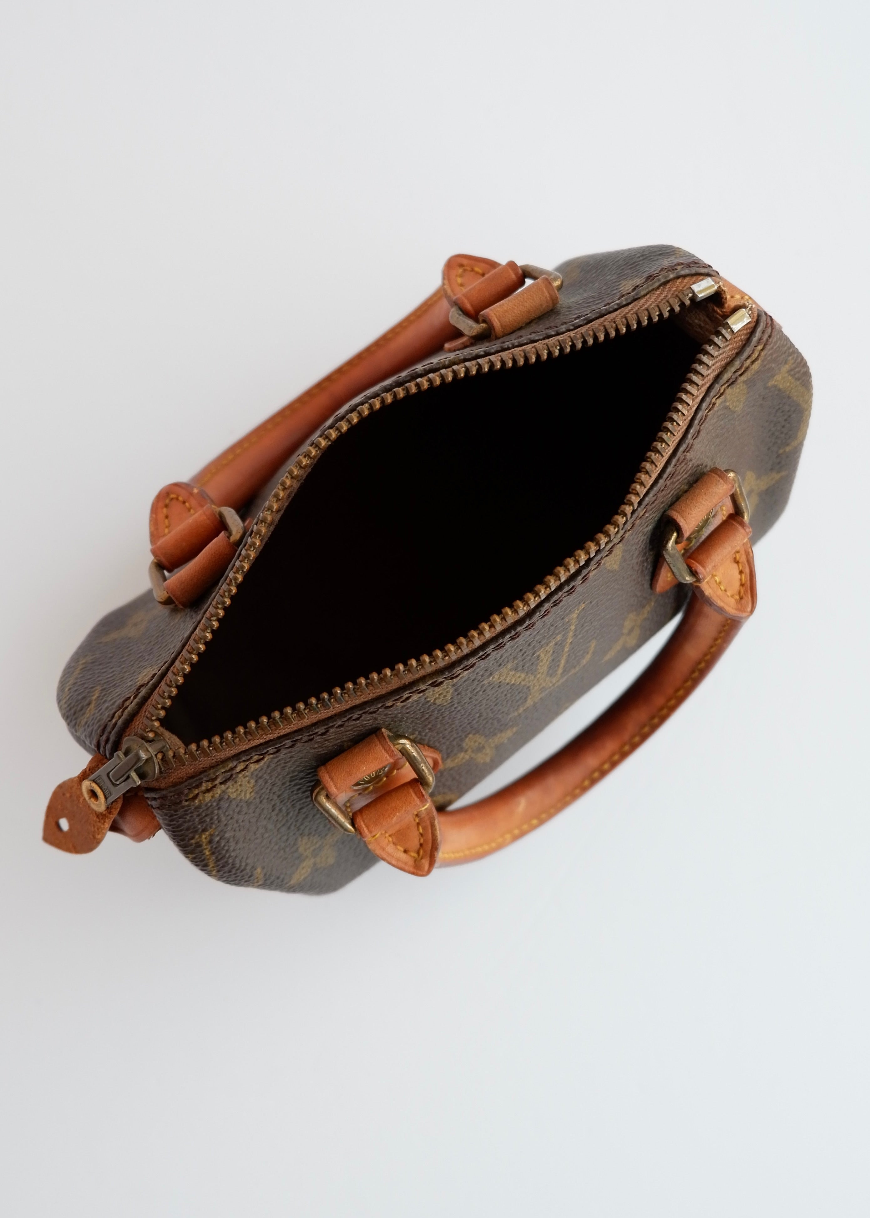 Authentic Preowned Vintage Louis Vuitton Monongram Nano Speedy (with strap)