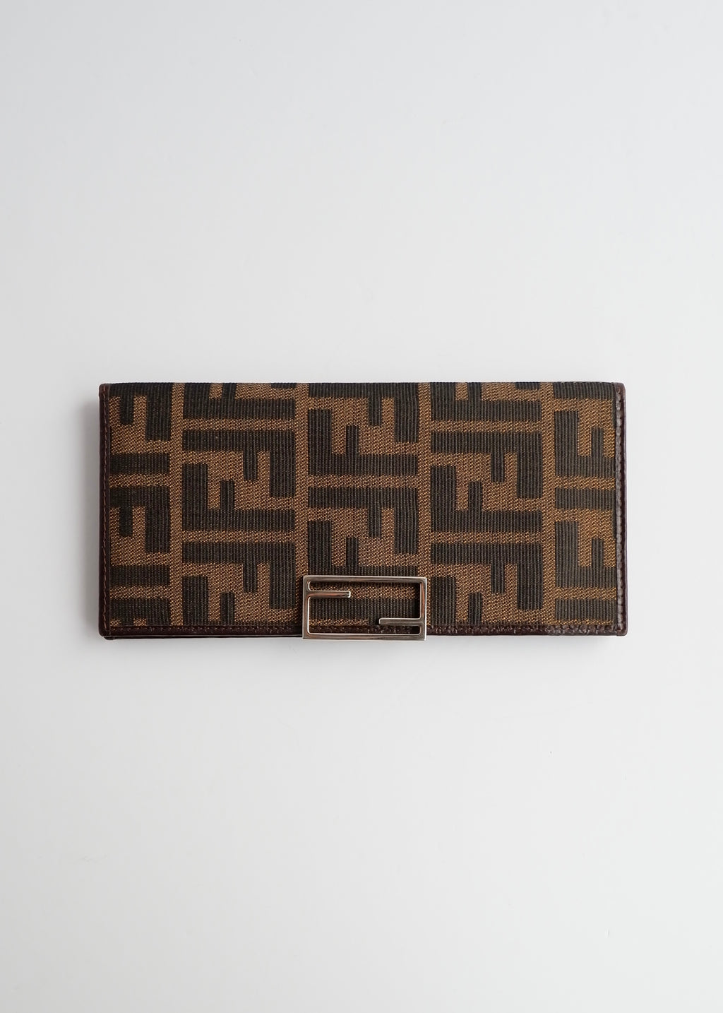 Authentic Preowned Vintage Fendi Zucca Long Wallet