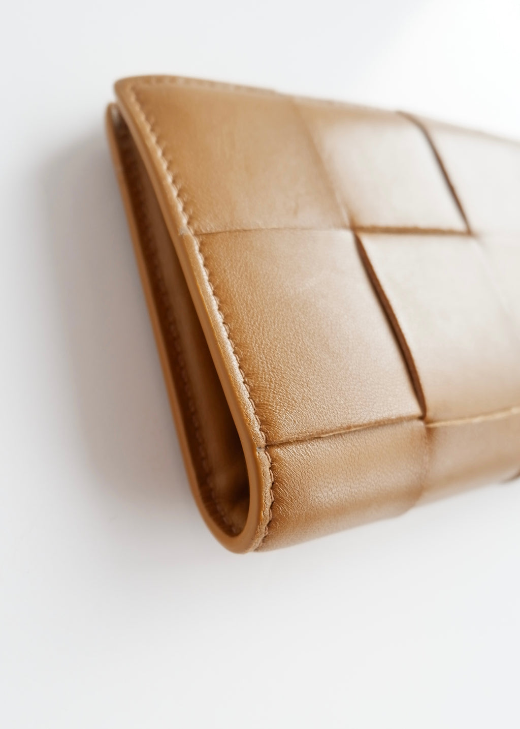 Authentic Preowned Bottega Veneta Brown Leather Bi-Fold Wallet