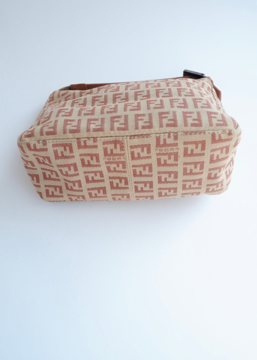 Pochette Fendi Zucchino rose poudré authentique d'occasion