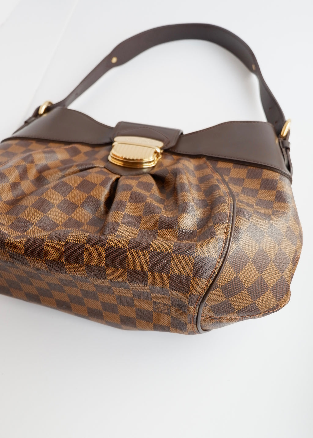 Authentic Preowned Louis Vuitton Damier Ebene Sistina MM Shoulder Bag