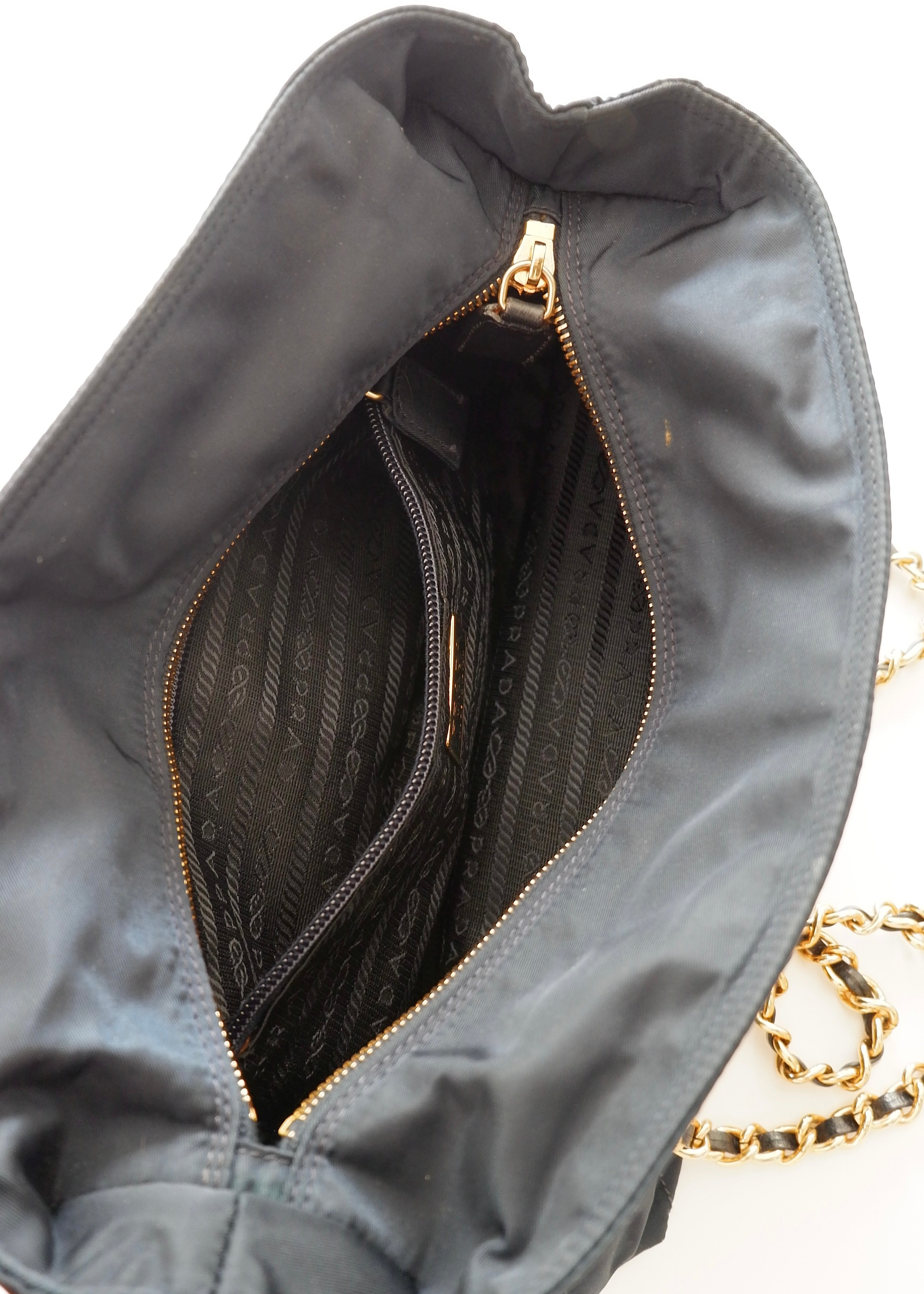 Authentic Preowned Prada Navy Quilted Nylon Shoulder Bag