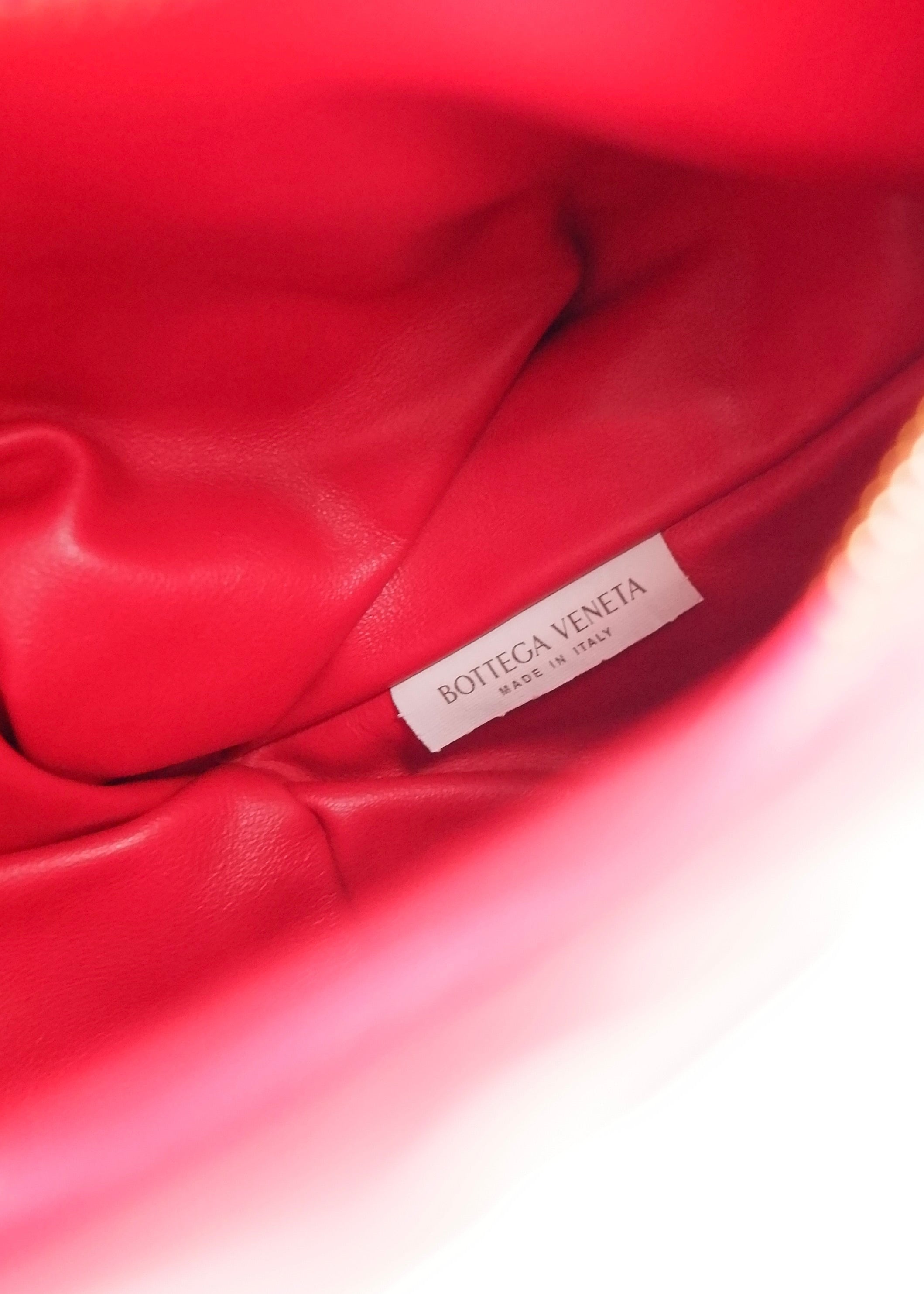 Authentic Preowned Bottega Veneta Red Woven Leather The Twist Bag