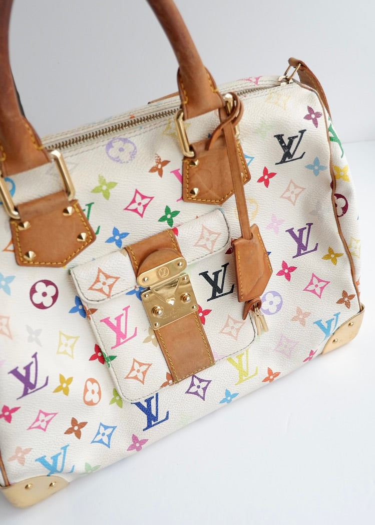 Authentic Preowned Louis Vuitton Monogram Multi-Color Speedy 30 Bag