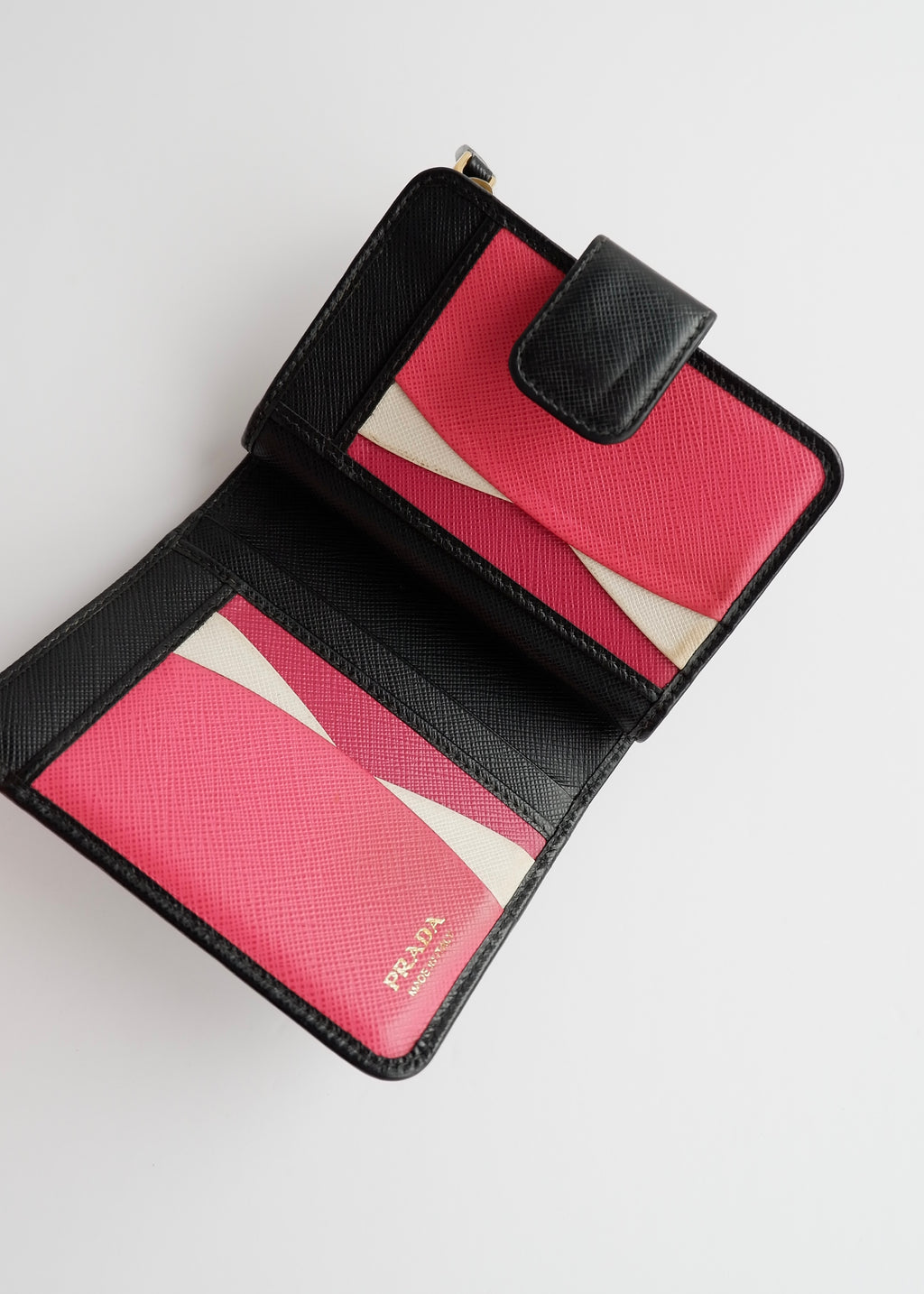 Authentic Preowned Prada Black Saffiano Leather Bi-Fold Wallet