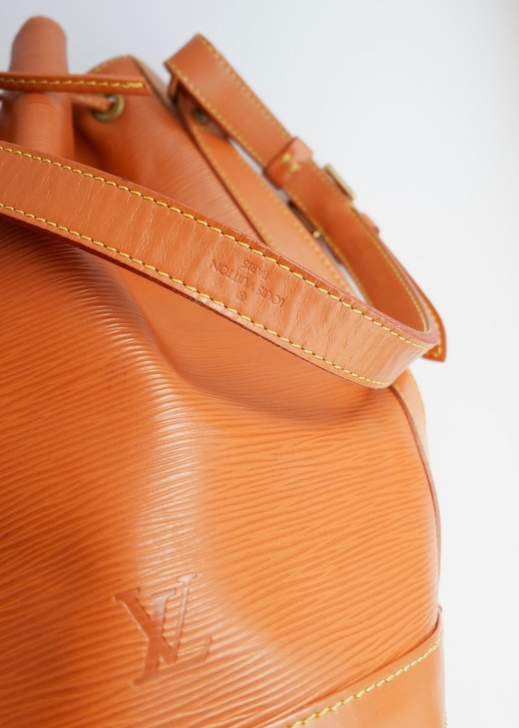 Authentic Preowned Louis Vuitton Brown Leather Epi Noe