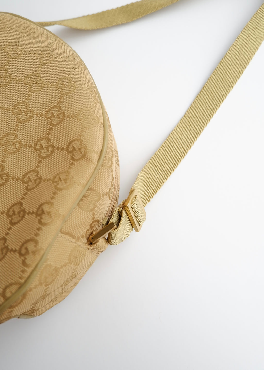 Authentic Preowned Gucci Green GG Canvas Half Moon Shoulder Bag