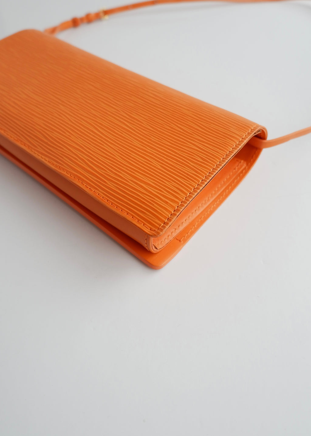 Authentic Preowned Louis Vuitton Orange Epi Leather Honfleur Shoulder Bag