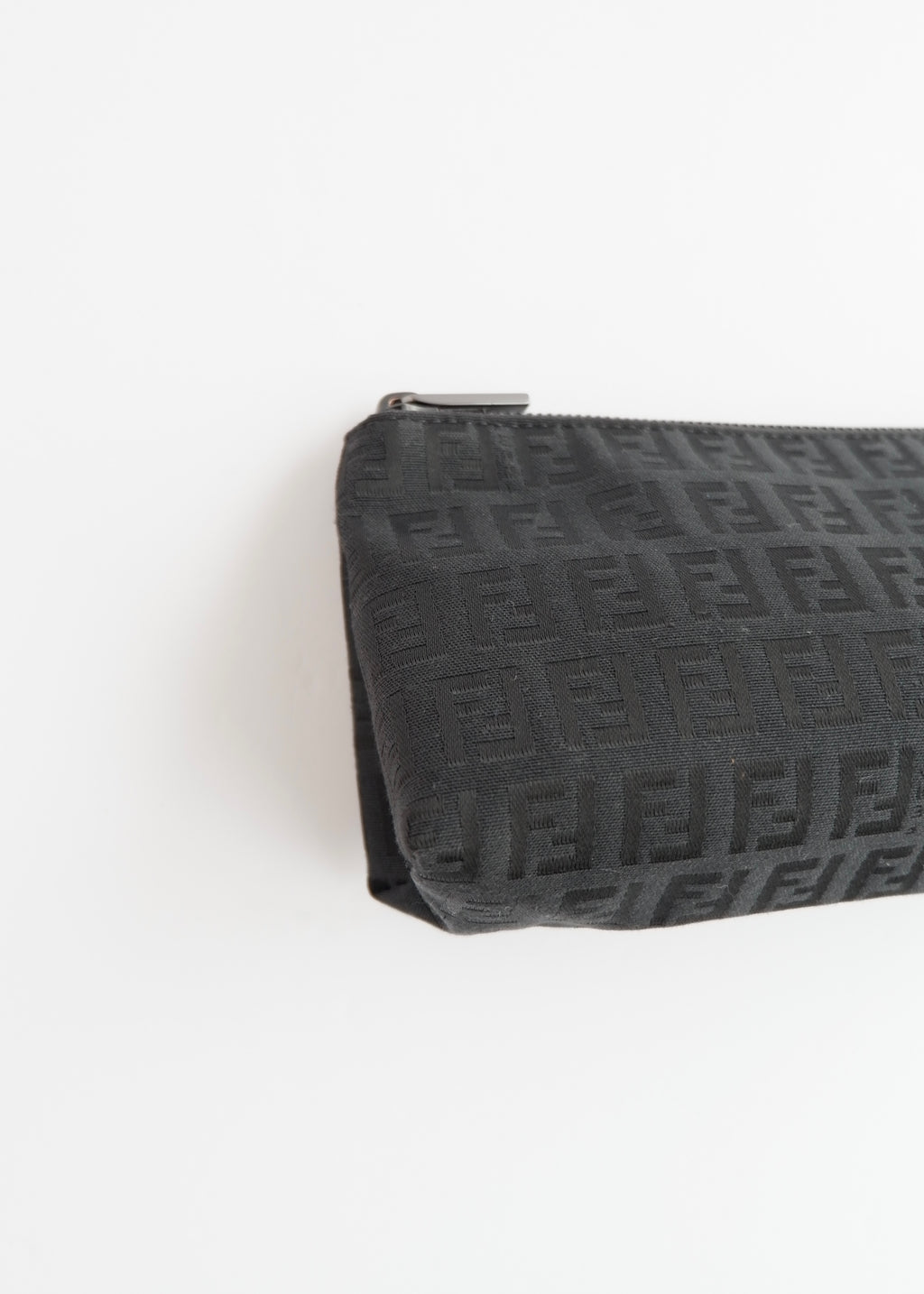 Authentic Preowned Fendi Black Canvas Zucchino Pouch