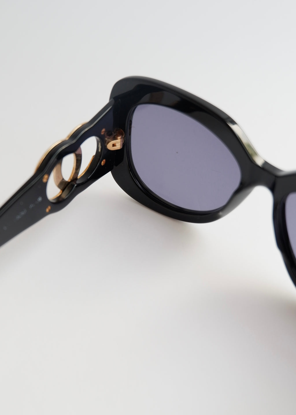 Preowned Chanel Black Acetate Oversized Square Frame Sunglasses