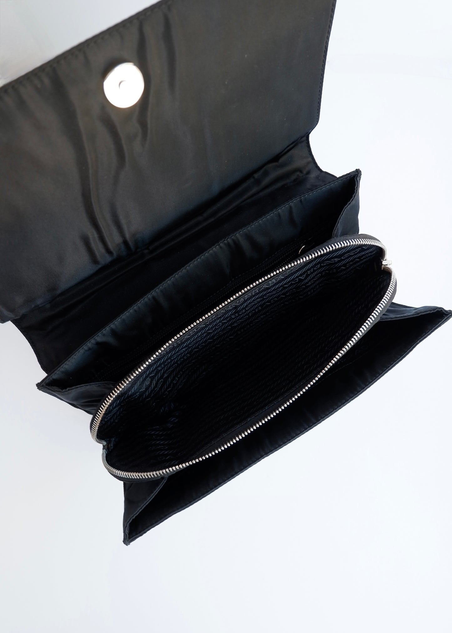 Authentic Preowned Prada Black Nylon Hobo Shoulder Bag