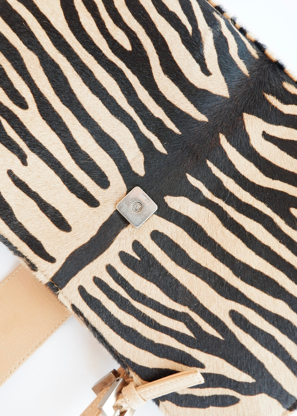 Authentic Preowned Fendi Zebra Print Shoulder Bag