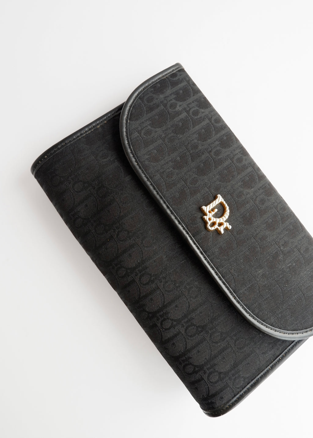Sac bandoulière vintage Dior Trotter noir chaîne d'occasion Authenti