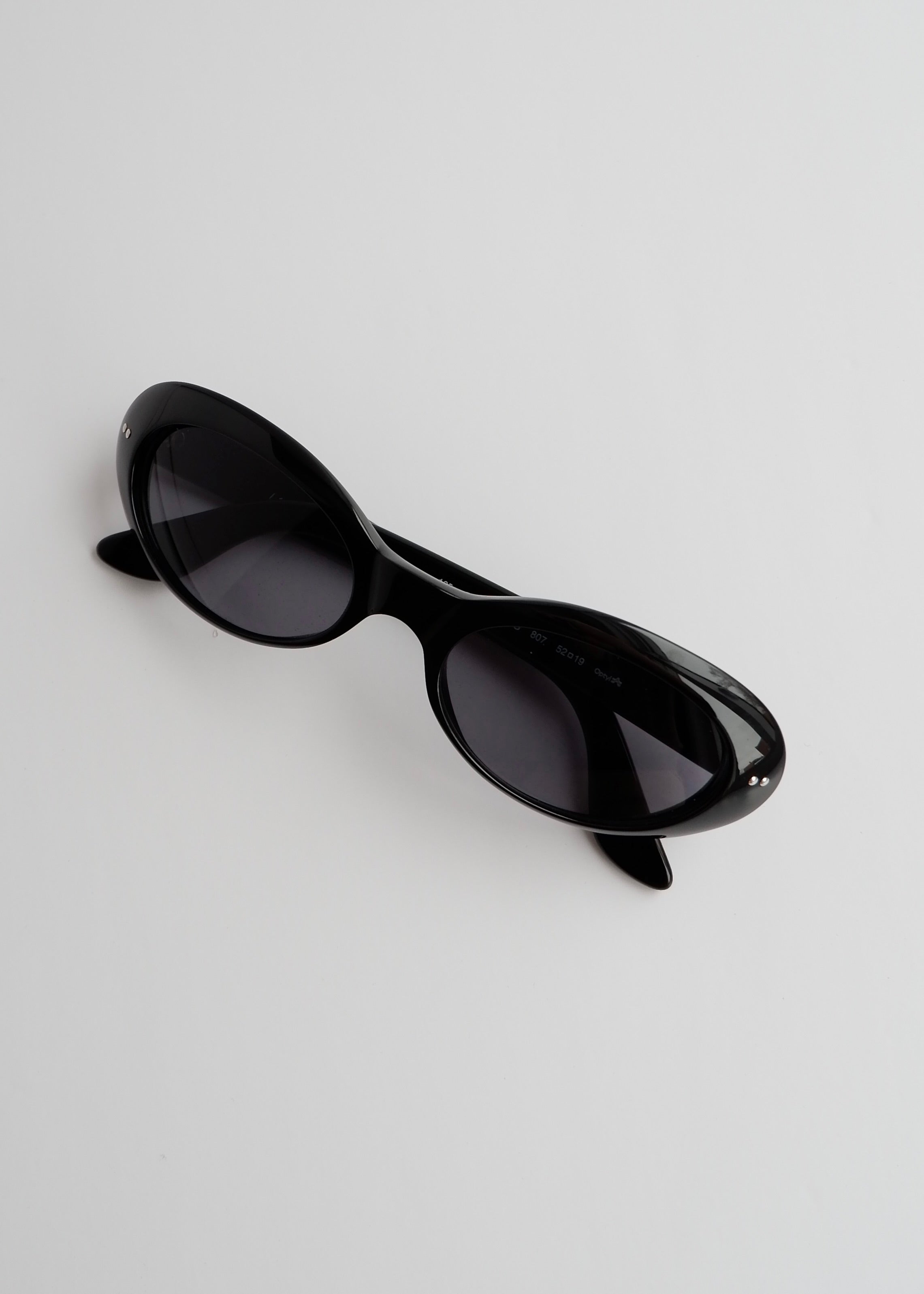 Authentic Preowned Vintage Gucci Black Round Frame G Logo Sunglasses