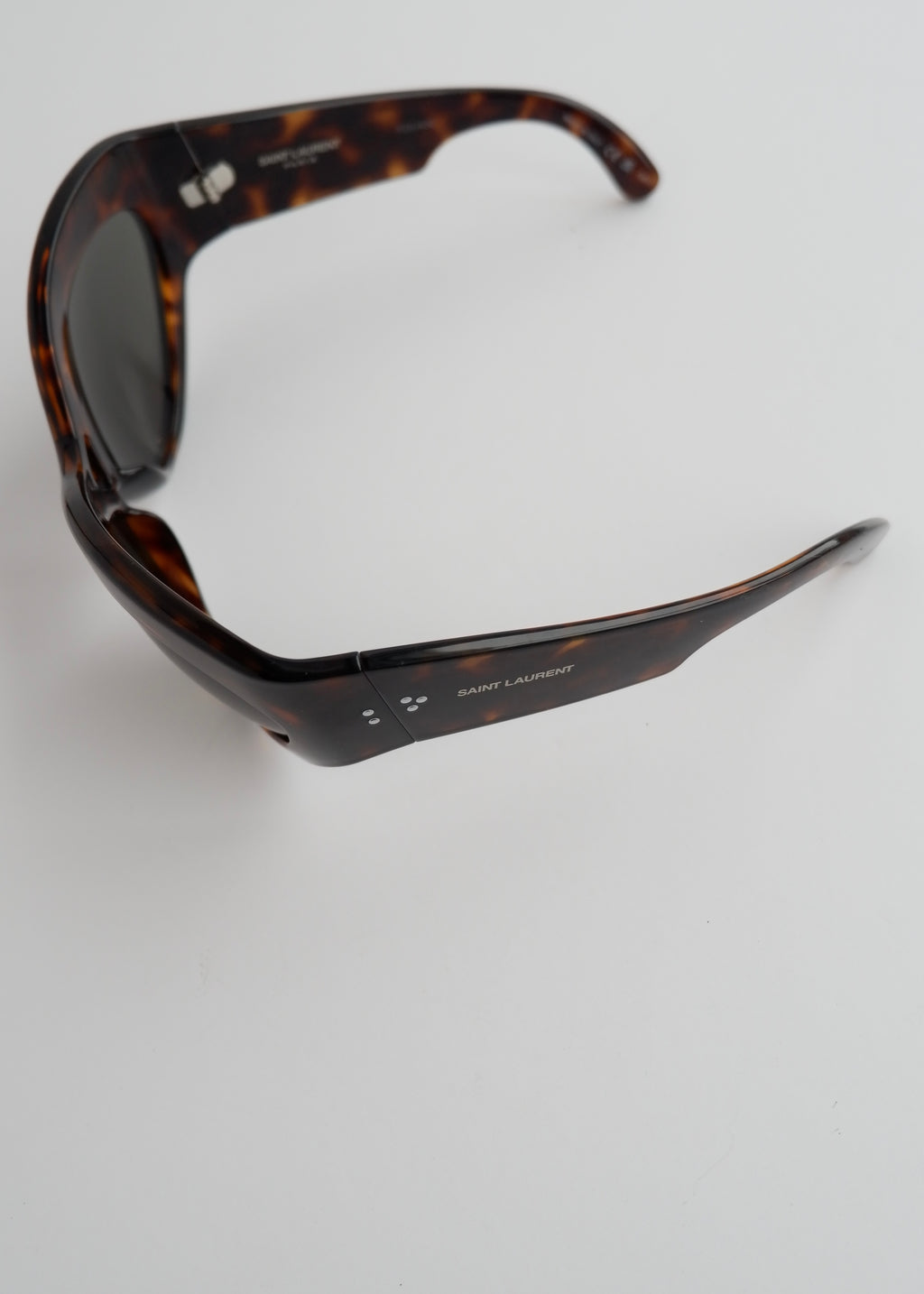 Authentic Preowned Saint Laurent Brown Tortoise Cat Eye Sungasses