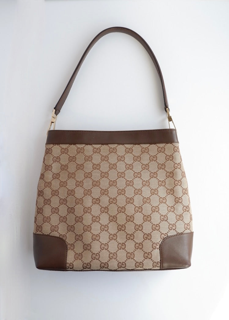 Authentic Preowned Gucci Brown GG Canvas Shoulder Bag