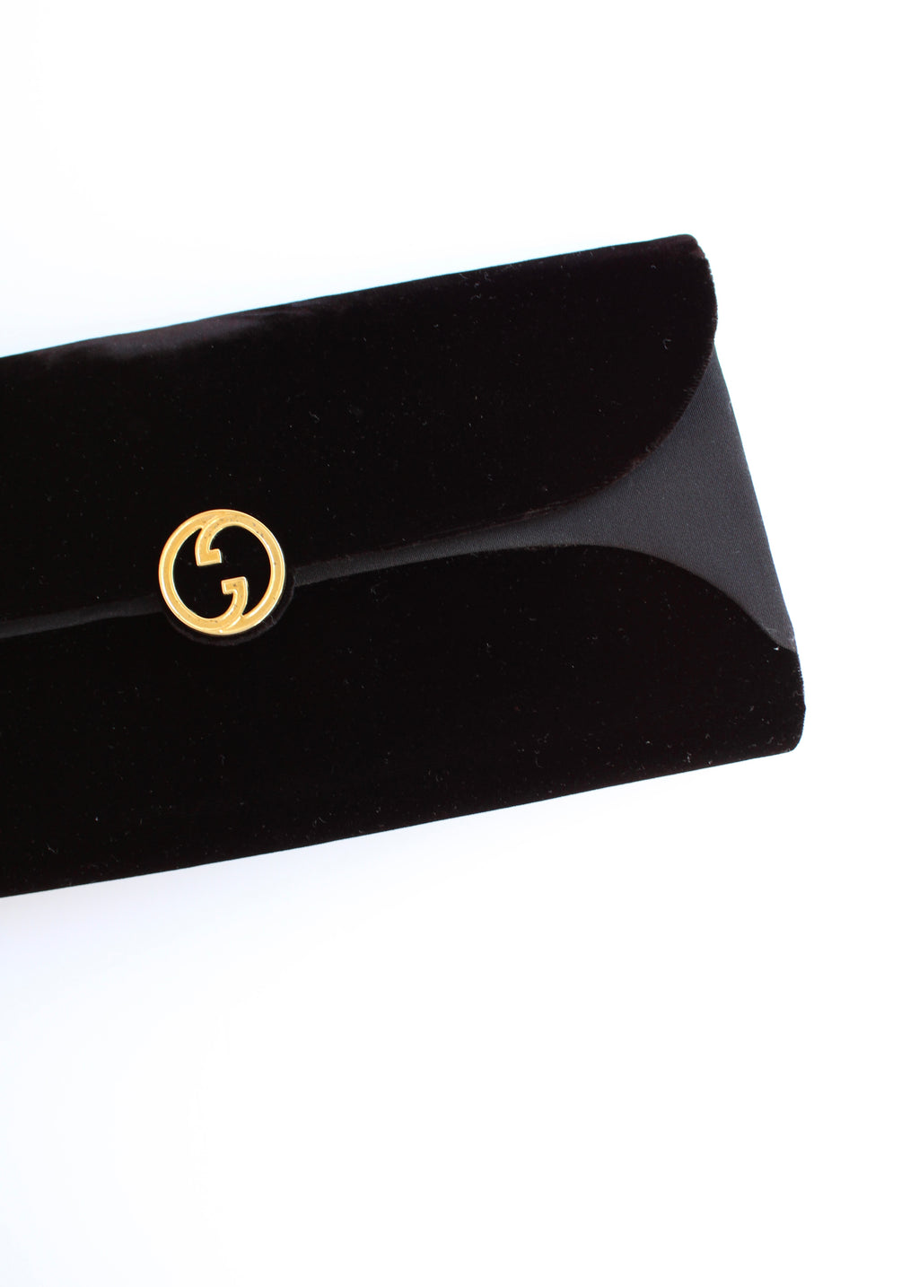 Authentic Preowned Vintage Gucci Black Velvet Clutch