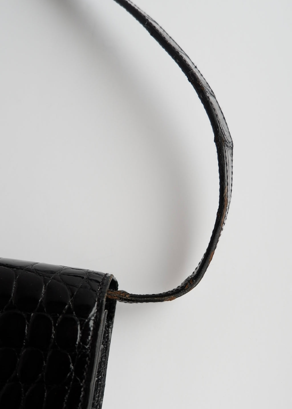 Authentic Preowned Vintage Dior Black Patent Leather Shoulder Bag