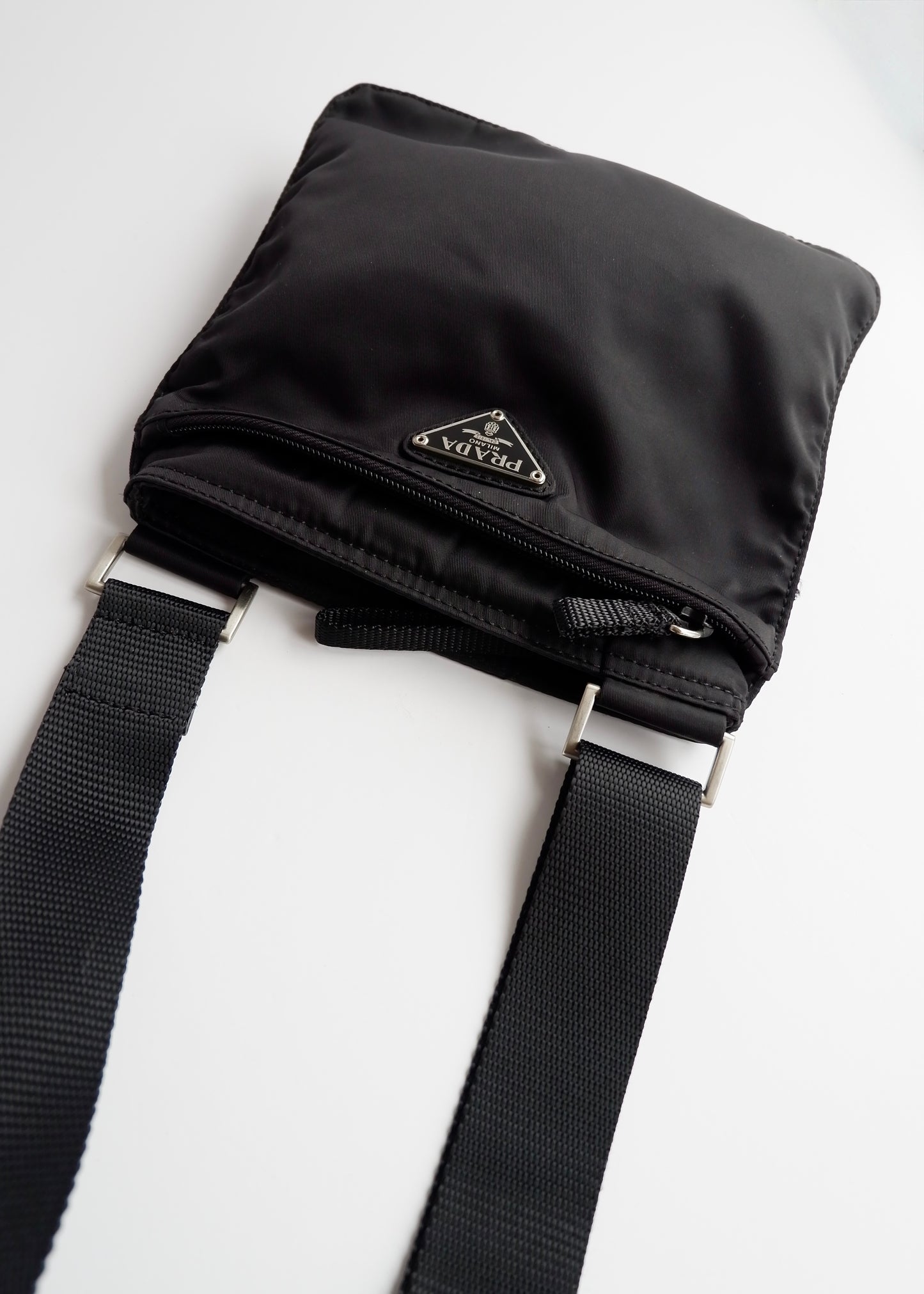 Authentic Preowned Prada Black Nylon Crossbody