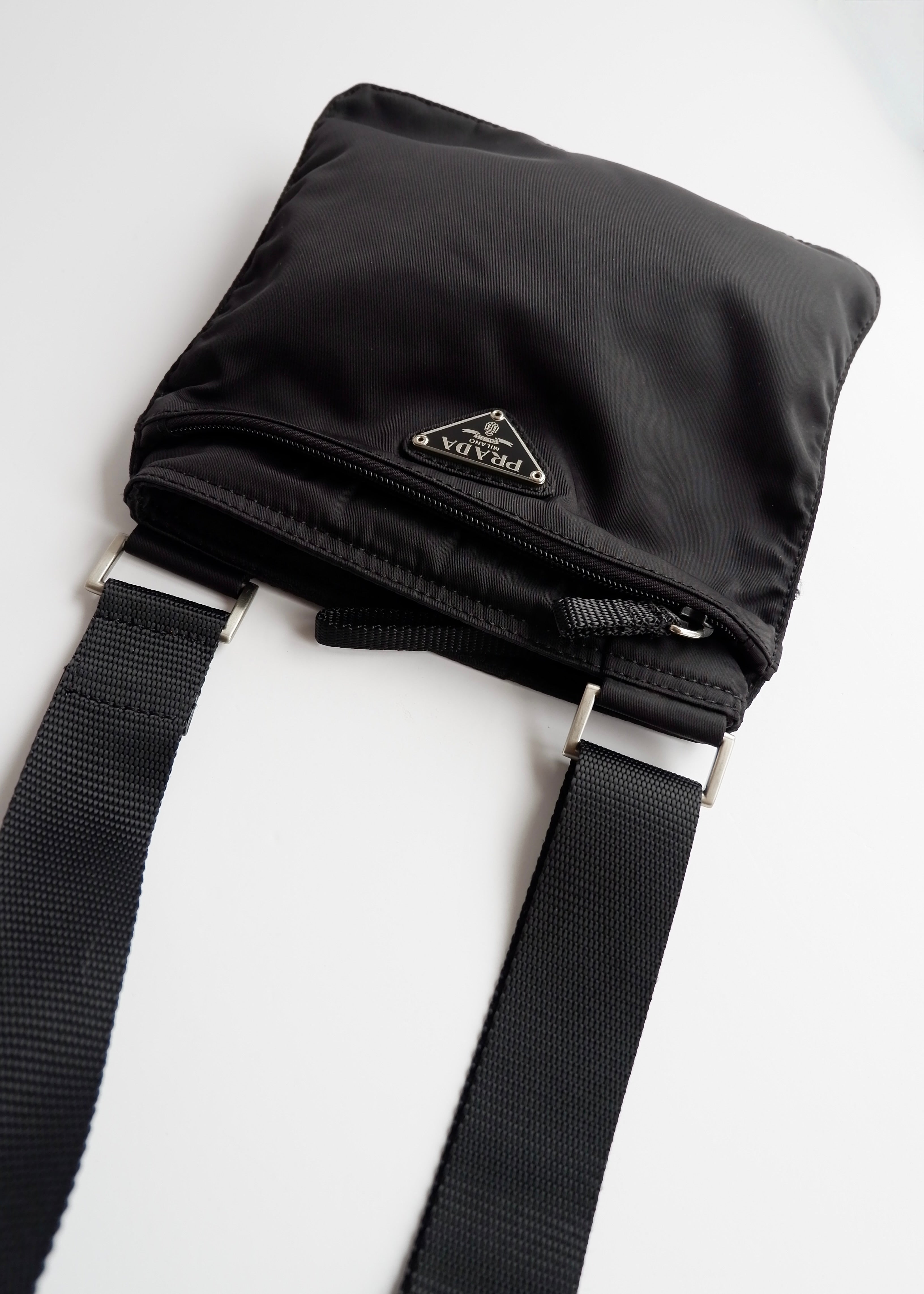 Authentic Preowned Prada Black Nylon Crossbody