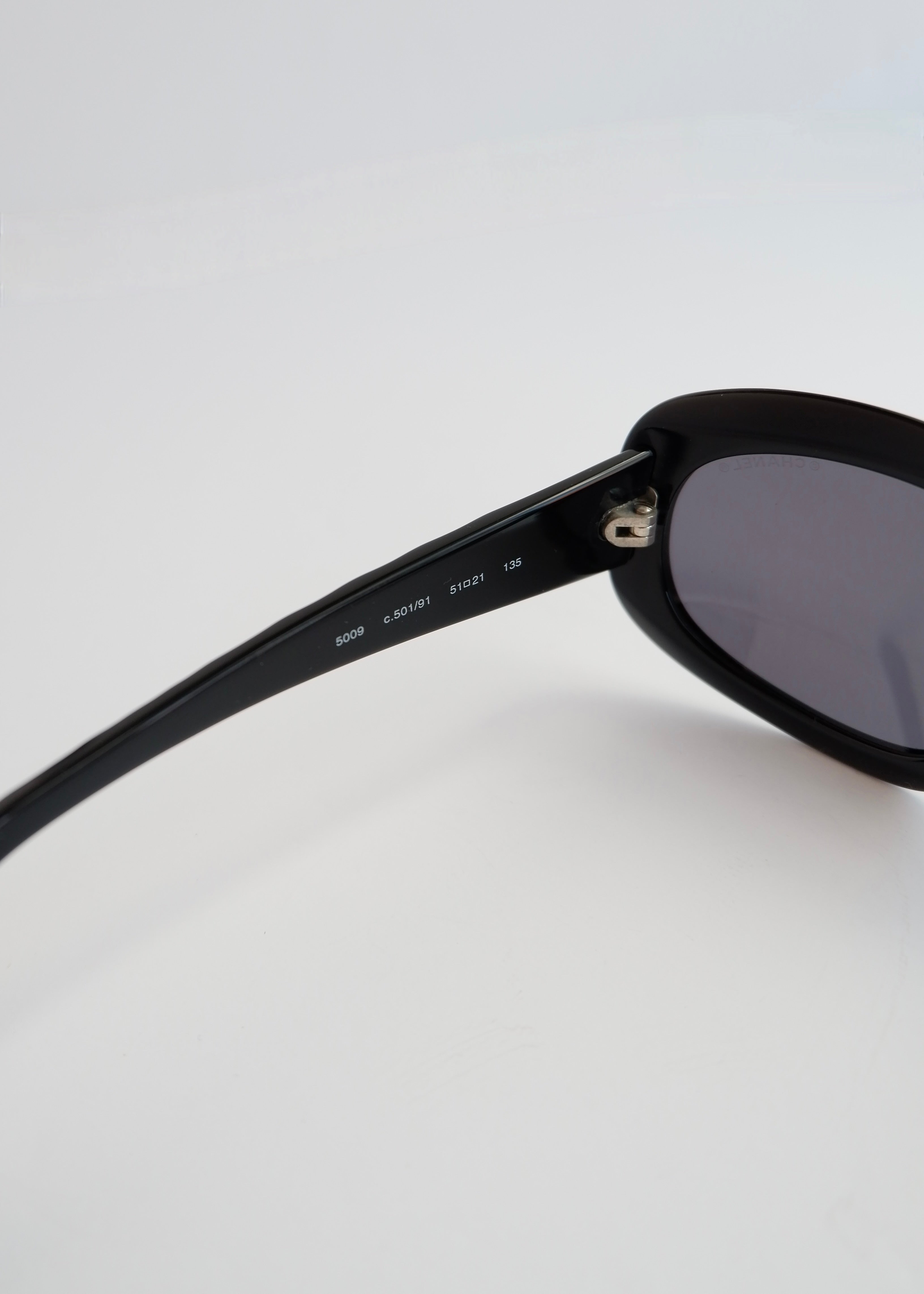 Authentic Preowned Chanel Black CC Logo Sunglasses