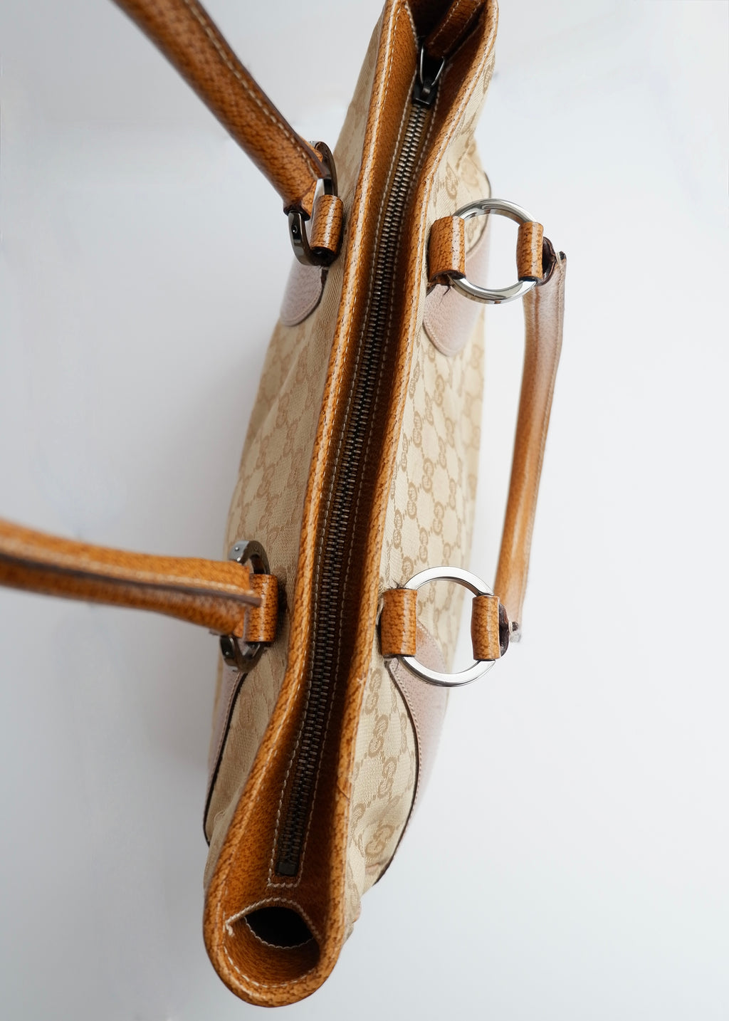 Authentic Preowned Gucci Caramel Brown GG Canvas Shoulder Bag