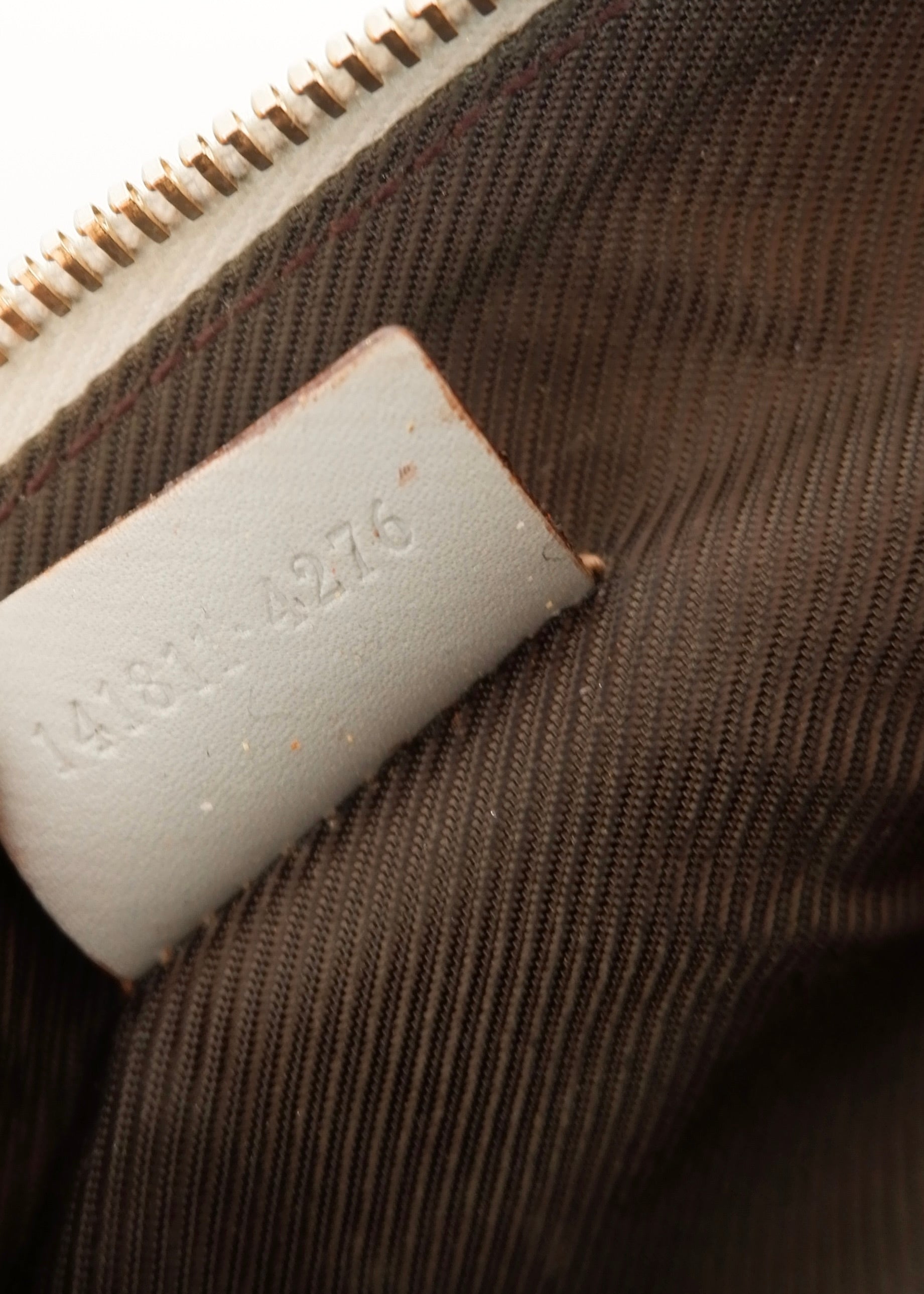 Preowned Gucci Blue Leather GG Pouch