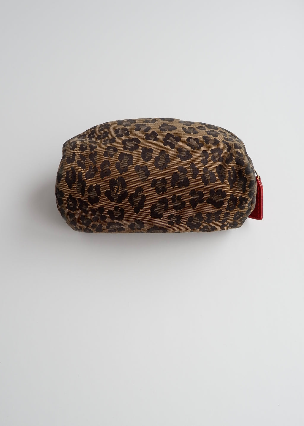 Authentic Preowned Fendi Brown Animal Print Canvas Pouch