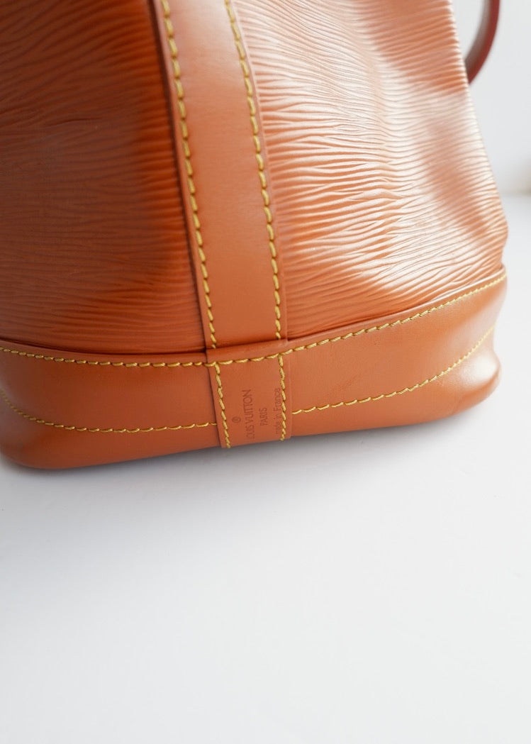 Authentic Preowned Louis Vuitton Brown Leather Epi Noe