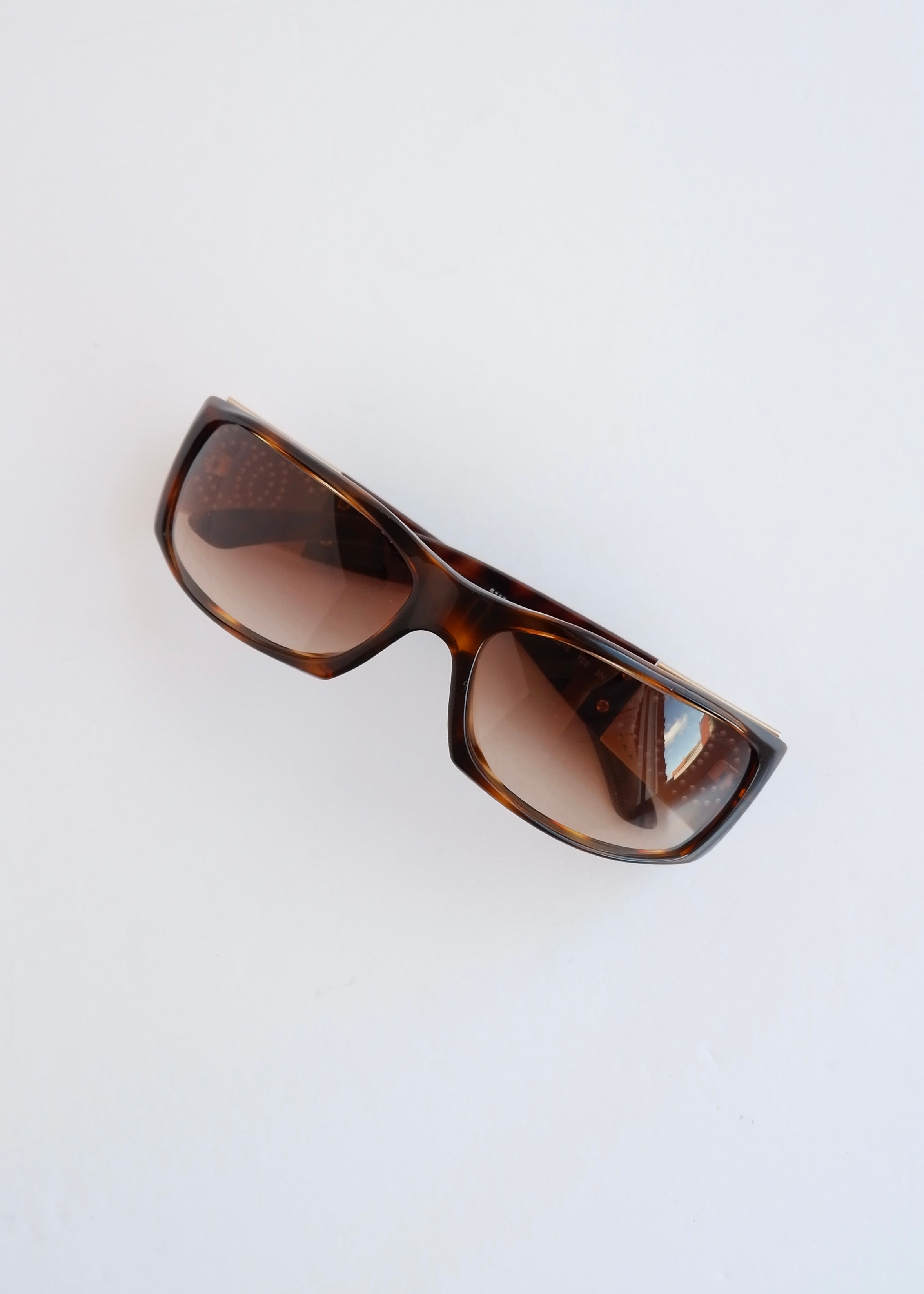 Authentic Preowned Vintage Chanel Brown Square Frame Sunglasses