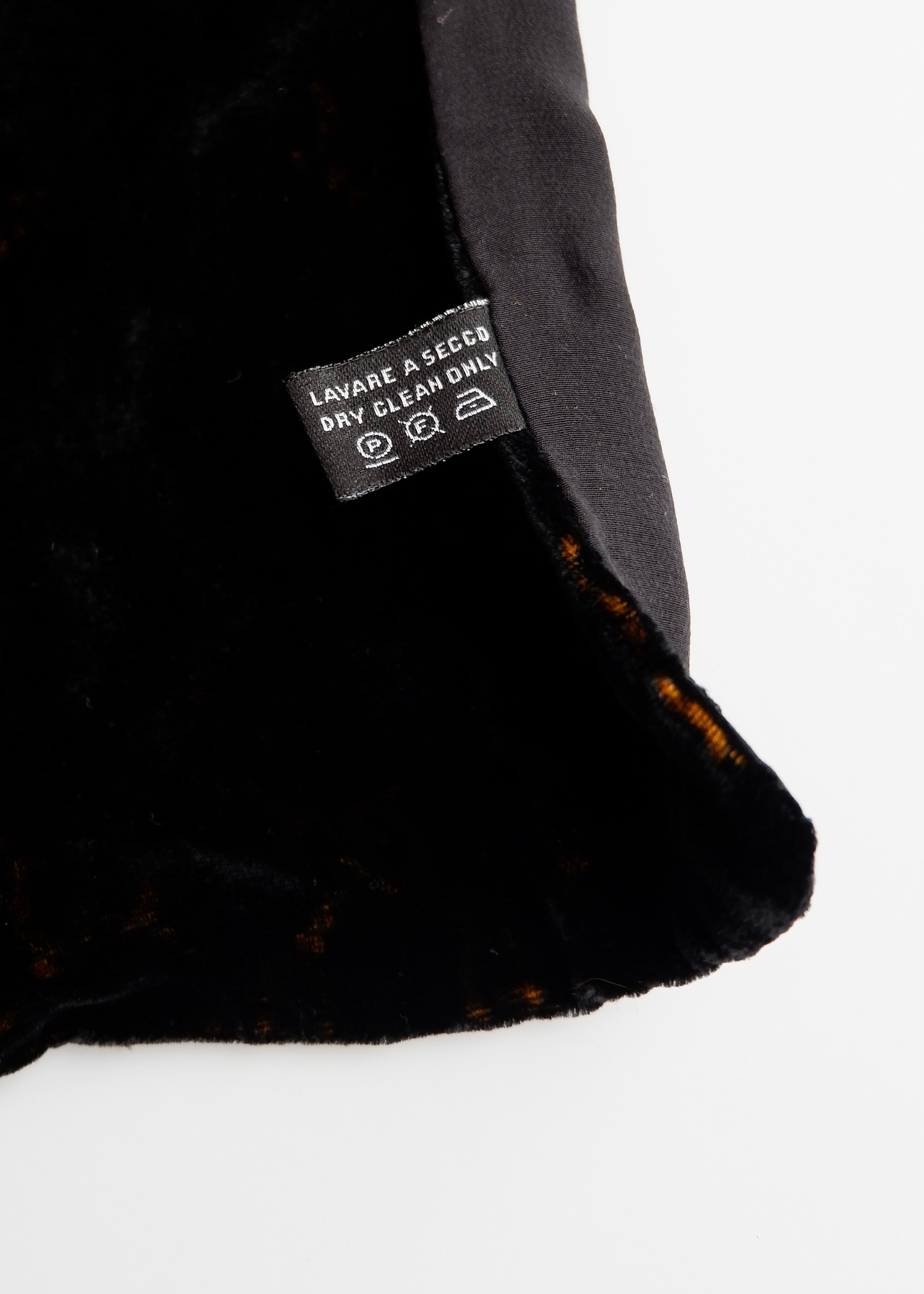 Authentic Preowned Gucci Black/Gold GG Logo Velvet Scarf