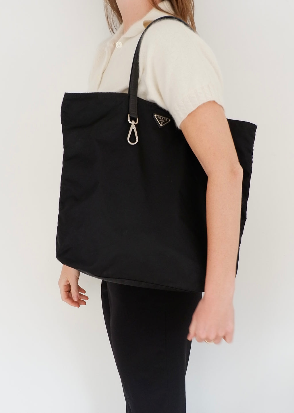 Authentic Preowned Prada Black Nylon Tote Bag